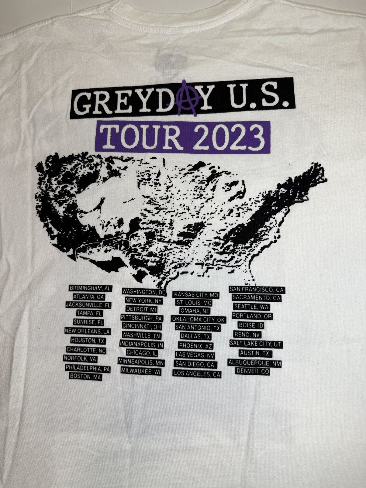 G59 Records G59 Greyday 2023 Tour Tee Lineup Suicideboys Ghostemane Size US XL / EU 56 / 4 - 7 Thumbnail