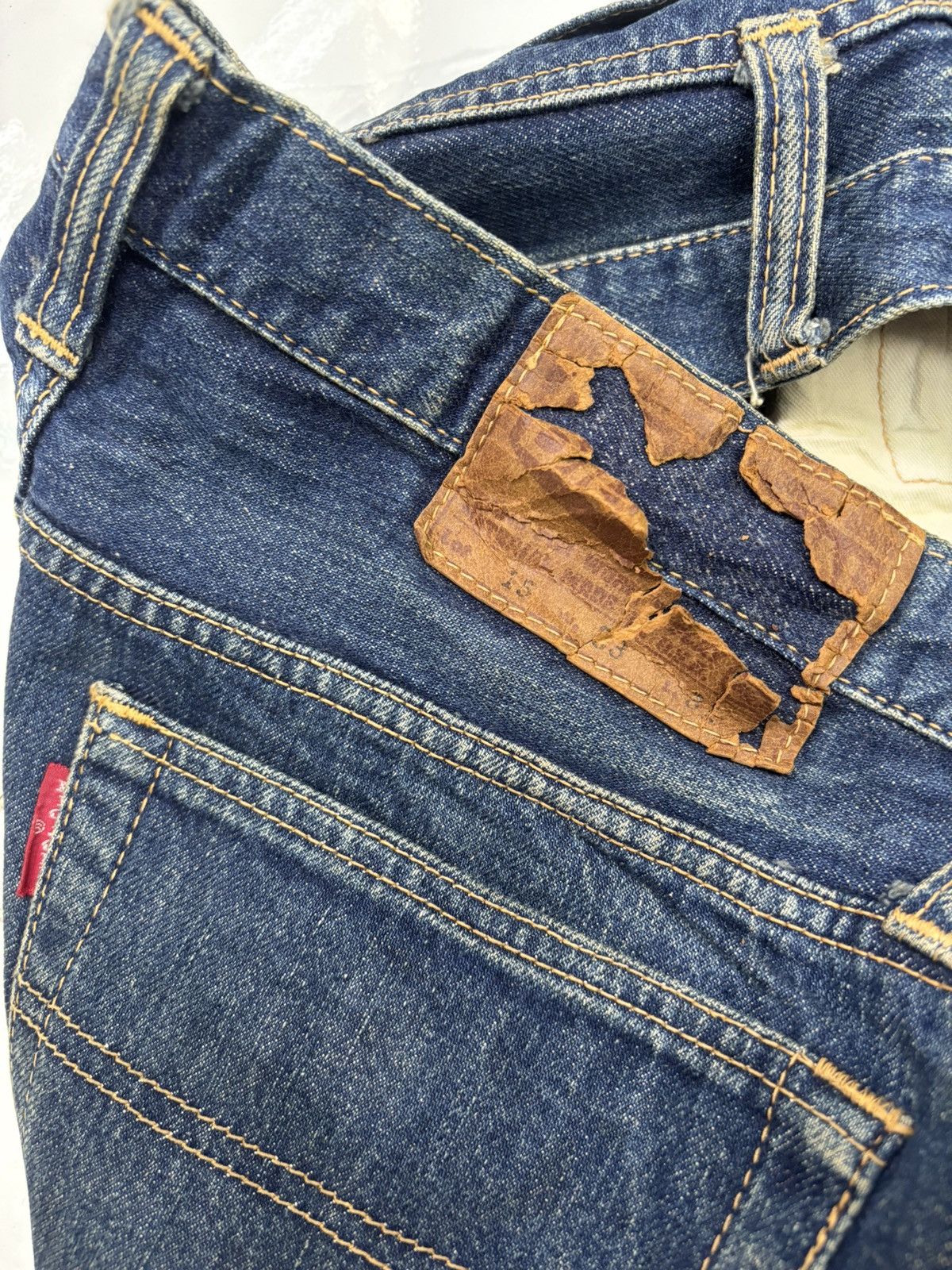 Big John × If Six Was Nine × Vintage Vintage BIG JOHN Half Selvedge Japan Denim Jeans Size US 32 / EU 48 - 10 Thumbnail