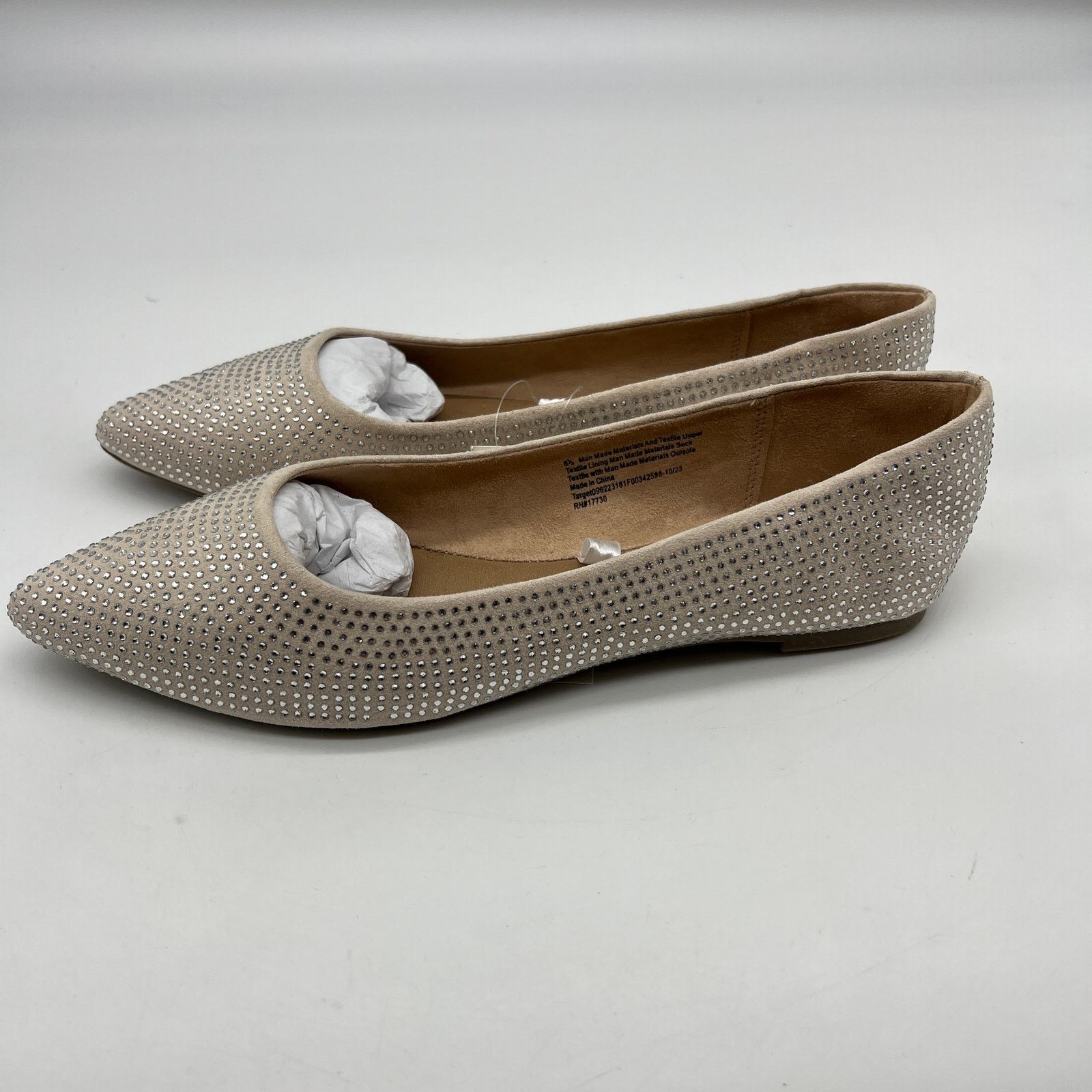 Other A New Day Women's Corinna Ballet Rhinestone Flats Size 8.5 Size US 8.5 / IT 38.5 - 14 Thumbnail