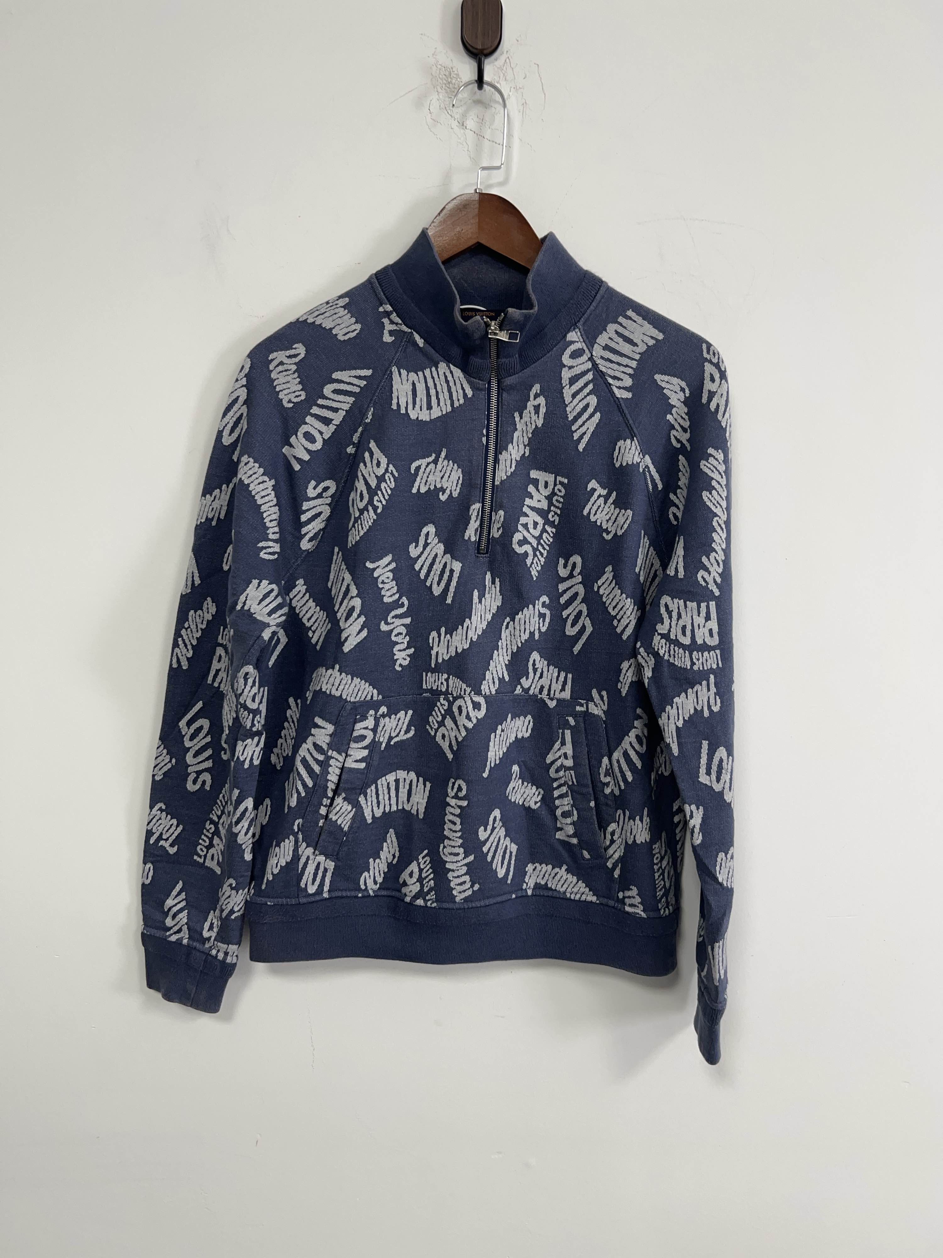 Louis Vuitton Louis Vuitton City Logo Half Zip Sweatshirt M Size US M / EU 48-50 / 2 - 1 Thumbnail