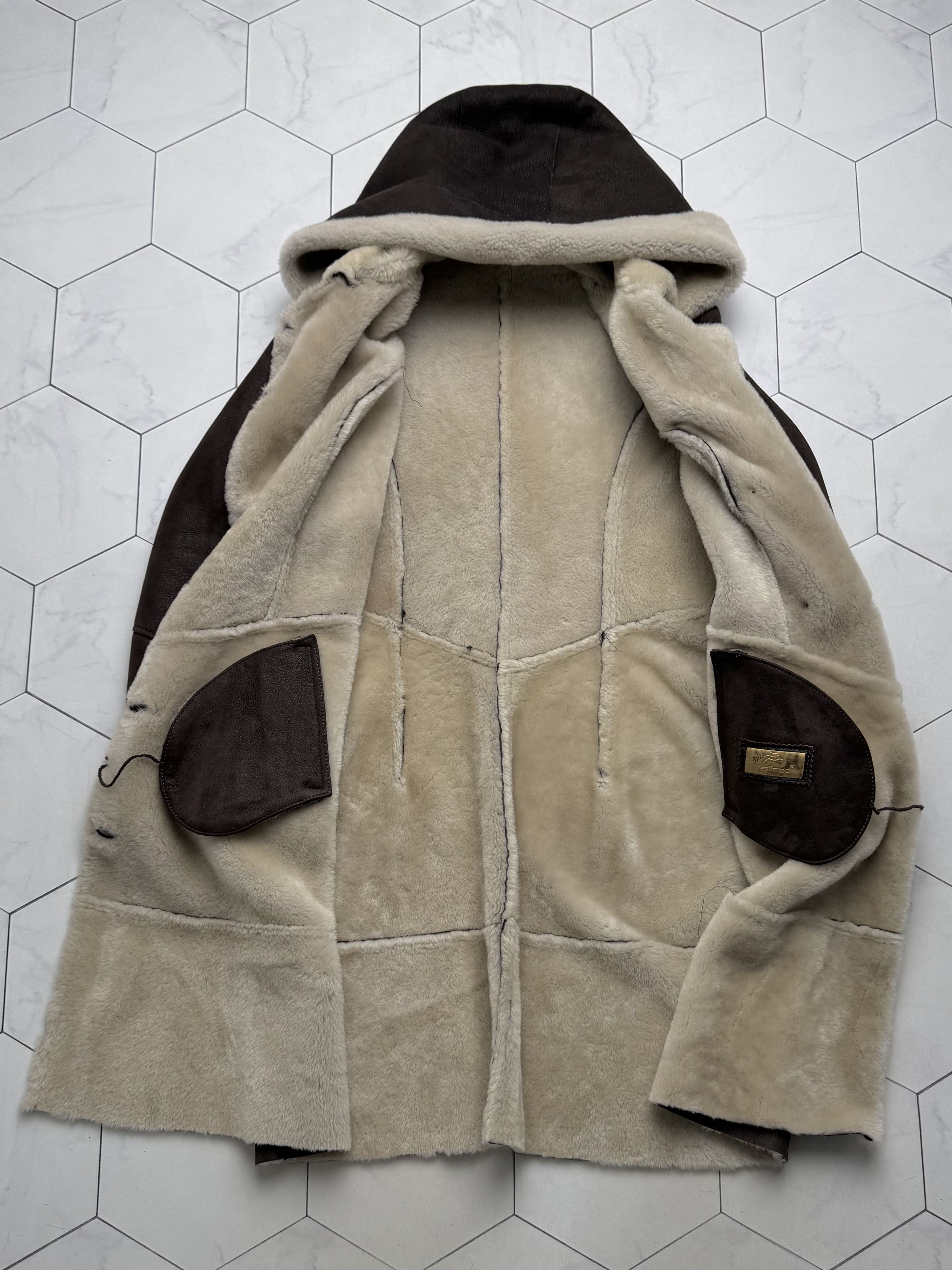 Vintage Vintage Real Sheepskin Hooded Coat(B409)E2D15 Size L / US 10 / IT 46 - 10 Thumbnail