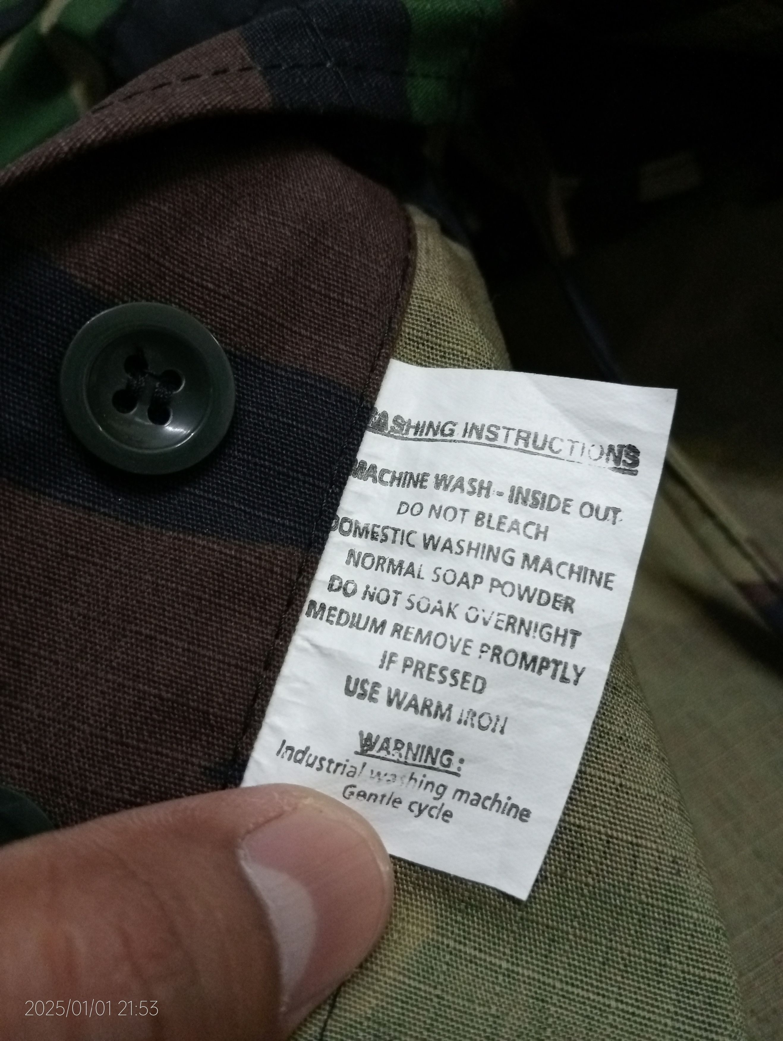 Vintage Vintage Camouflange Real Army Jacket Very Rare Size US L / EU 52-54 / 3 - 2 Thumbnail