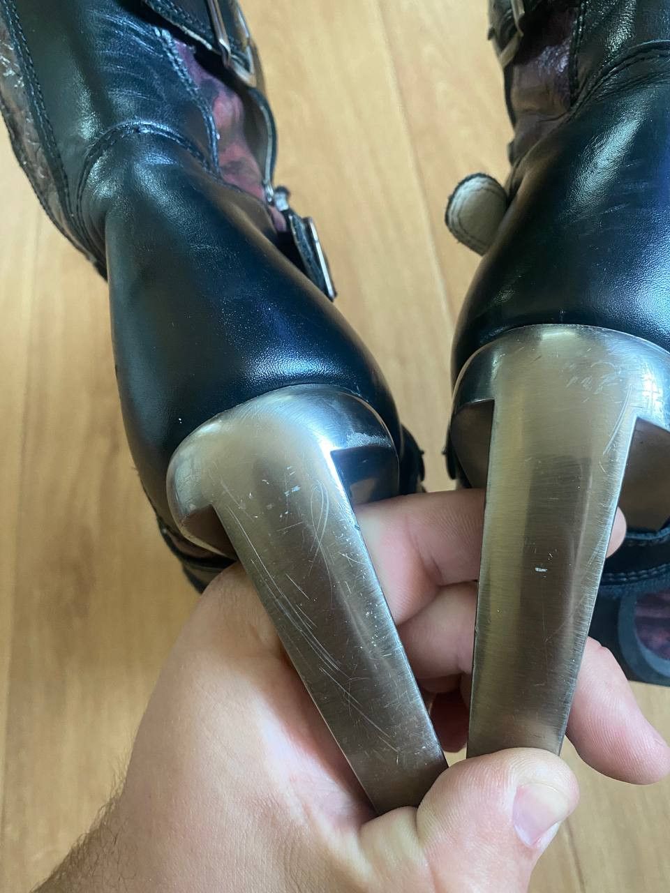 Japanese Brand New Rock Vintage Heels Boots Size US 7 / IT 37 - 13 Thumbnail