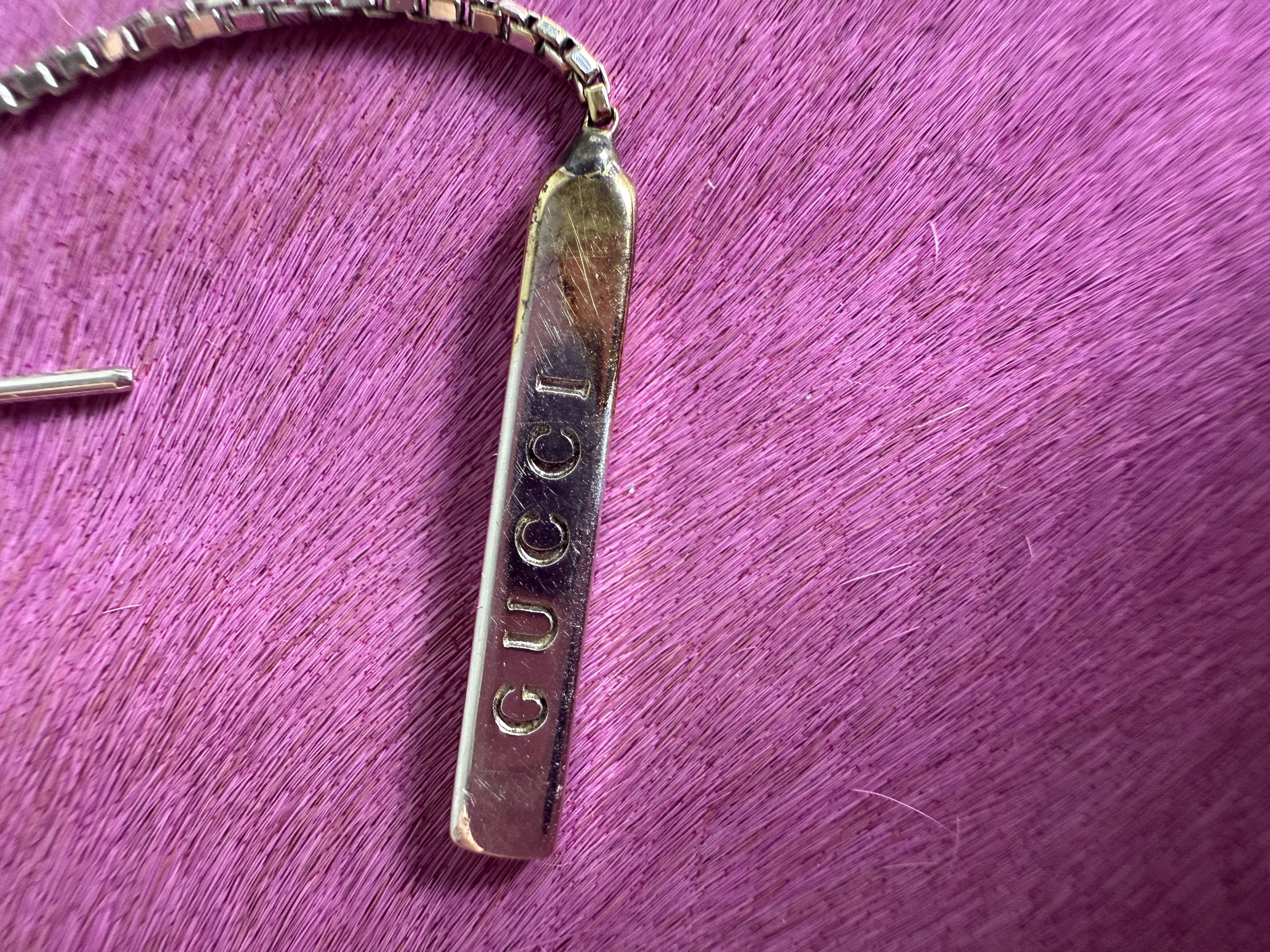 Gucci Gucci 18K White Gold Lariat Drop Earrings vintage tom ford Size ONE SIZE - 4 Thumbnail