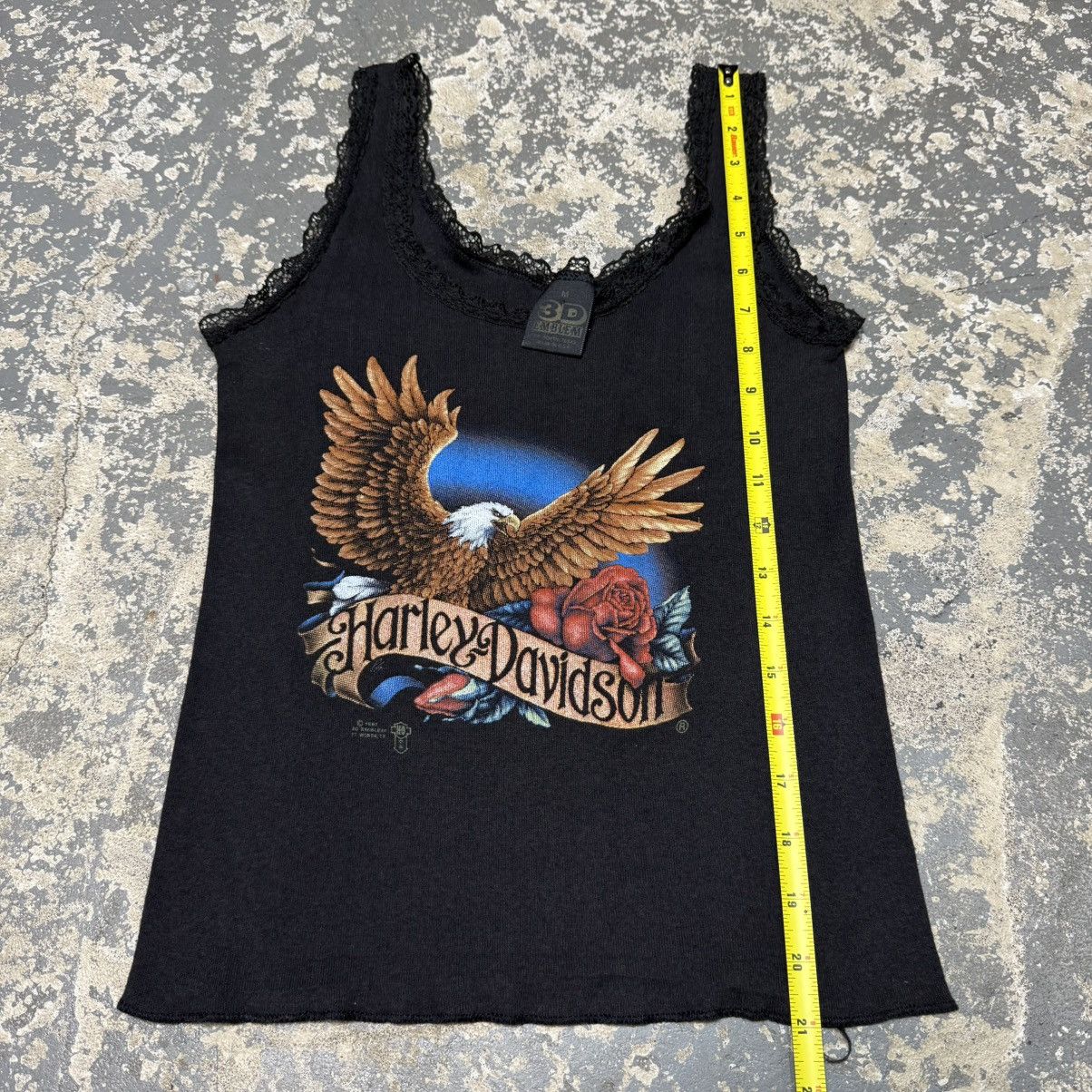 Vintage Vintage Harley Davidson Eagle 3D Emblem 90s Lace Tank Top T Size US M / EU 48-50 / 2 - 7 Thumbnail