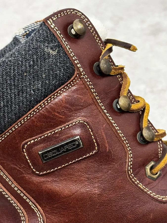 Dsquared2 AW1995 Dsquared2 Brown Canadian Leather Boots Size US 9 / EU 42 - 4 Thumbnail