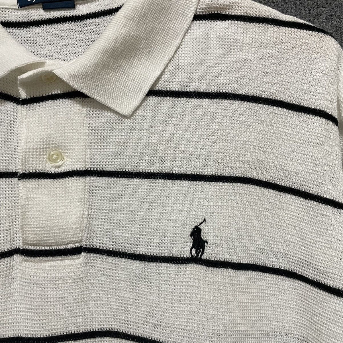 Polo Ralph Lauren × Vintage Vintage 90s Polo Ralph Lauren Stripes Polo T Shirt Size US L / EU 52-54 / 3 - 2 Thumbnail