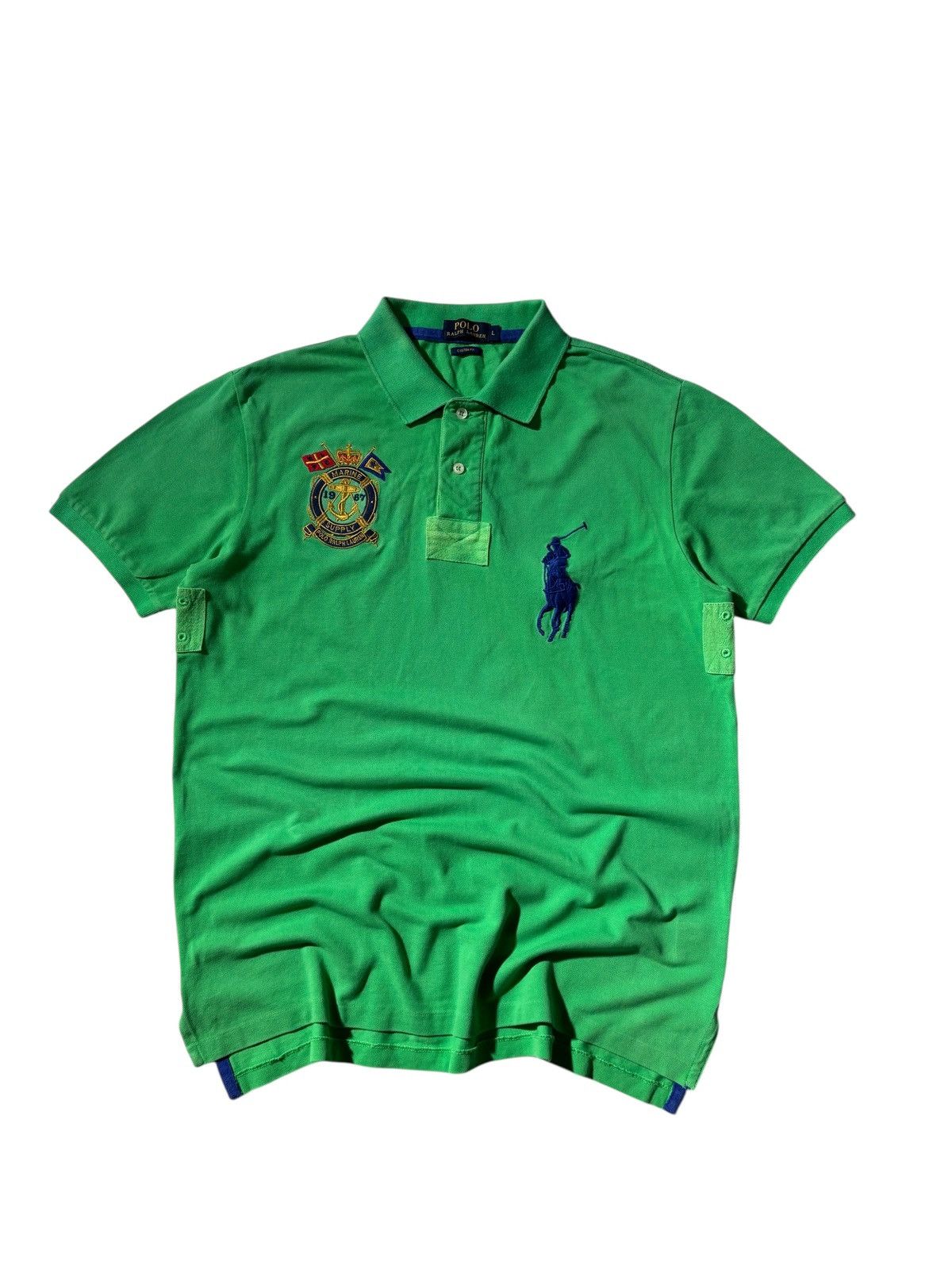 Polo Ralph Lauren Polo Ralph Lauren Rugby Polo Tshirt Marine Supply 1967 Size US L / EU 52-54 / 3 - 1 Thumbnail
