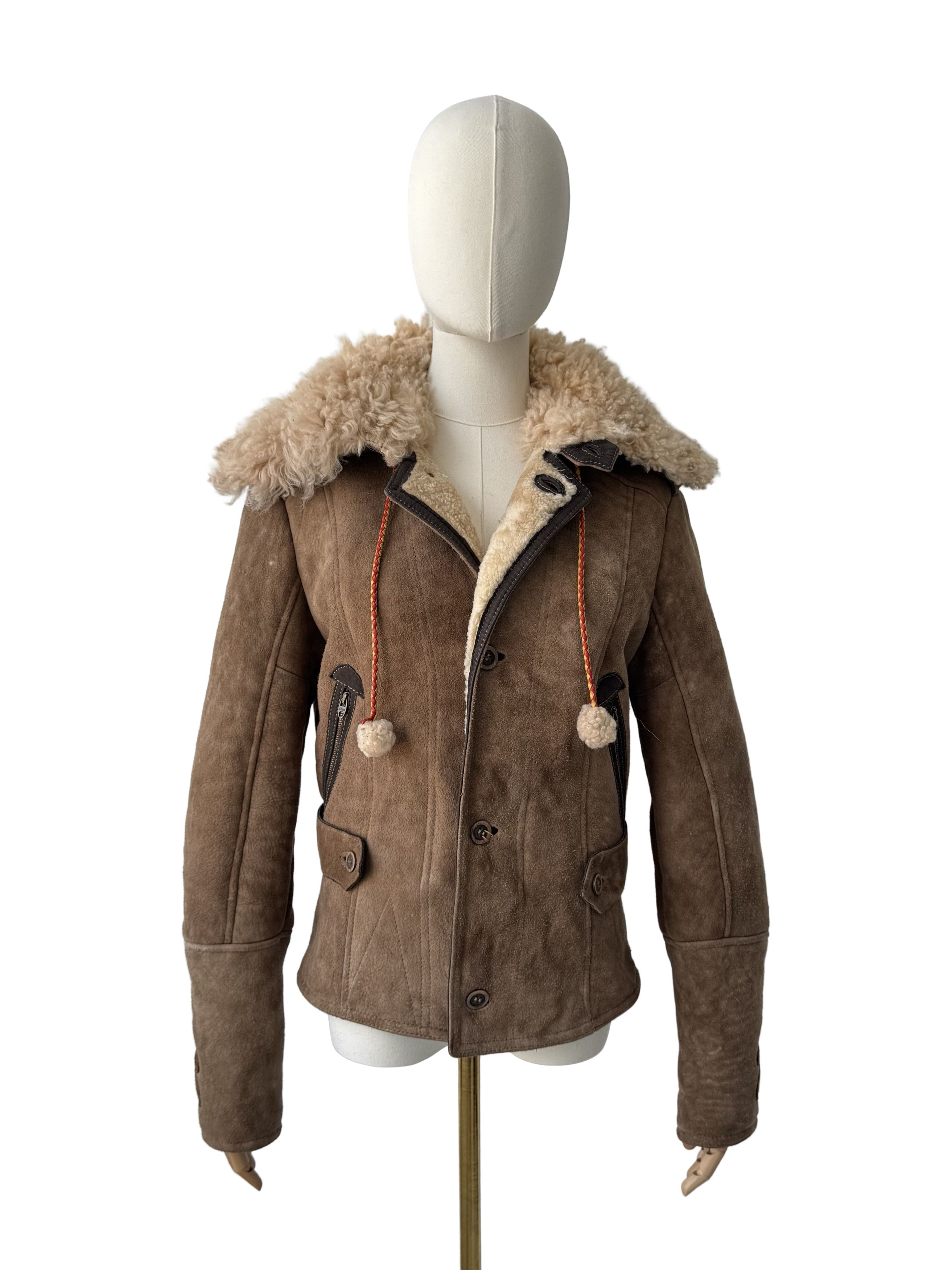 Diesel Diesel Vintage Real Shearling Cropped Jacket Size S / US 4 / IT 40 - 2 Thumbnail