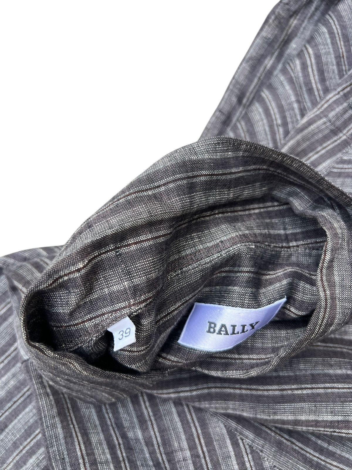 Bally Bally Multi Striped 100% Linen Shirt Size US M / EU 48-50 / 2 - 20 Thumbnail