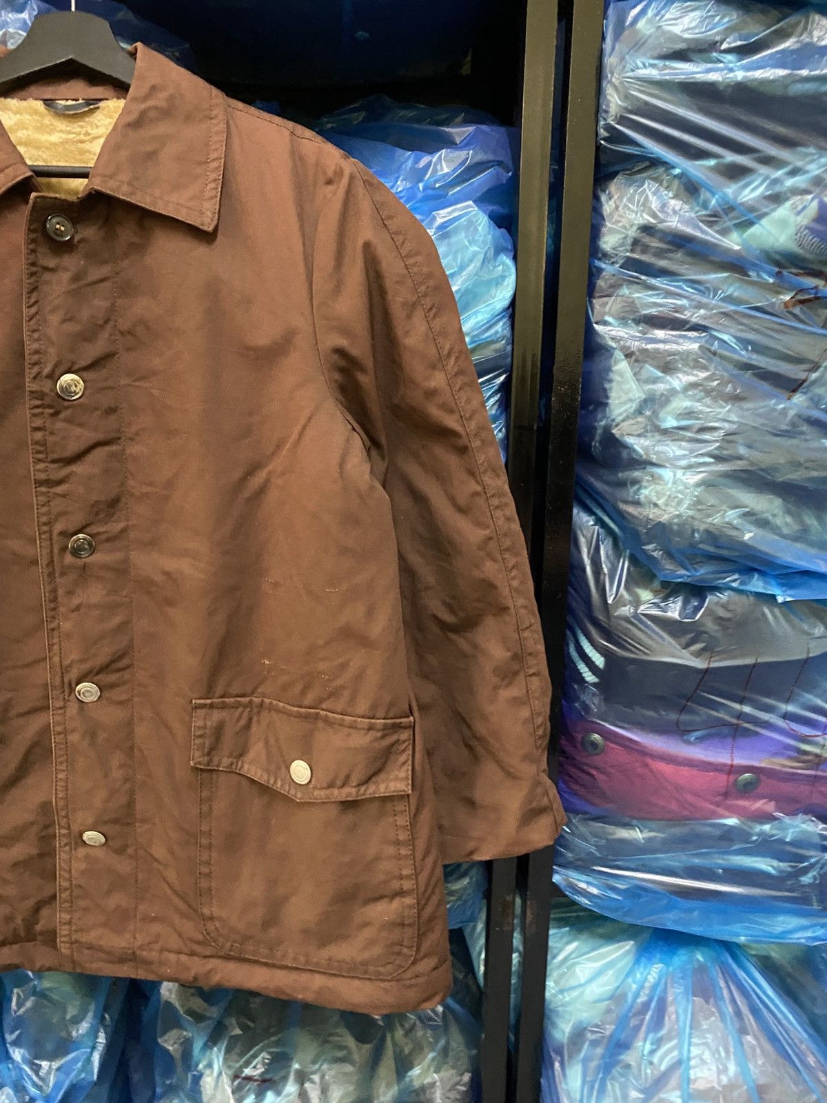 Vintage Vintage Brown Canvas Winter Work Jacket with Faux Fur Lining Size US M / EU 48-50 / 2 - 4 Thumbnail
