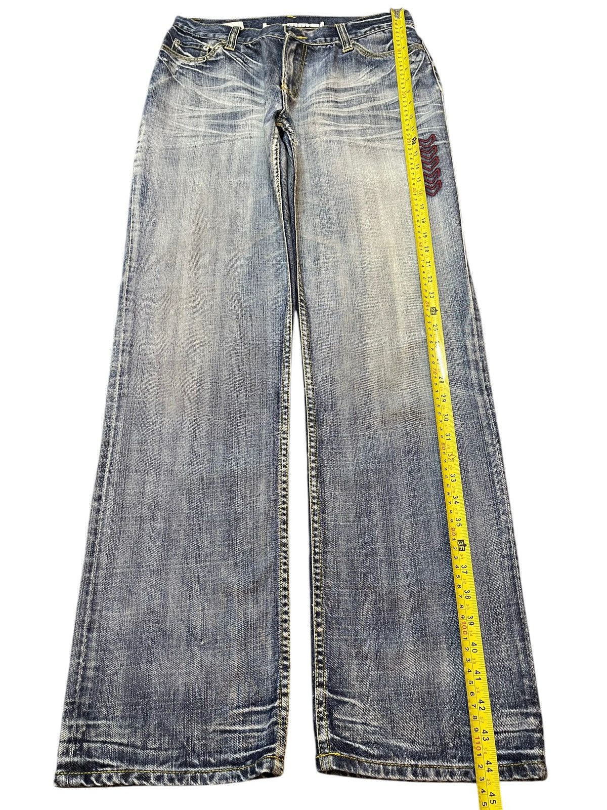 Hummel Vintage Hummel Blue Faded Wash Style Baggy Jeans Size US 32 / EU 48 - 12 Thumbnail