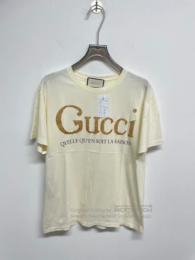 Gucci Gucci Golden logo round-neck short sleeves Size US S / EU 44-46 / 1 - 1 Thumbnail