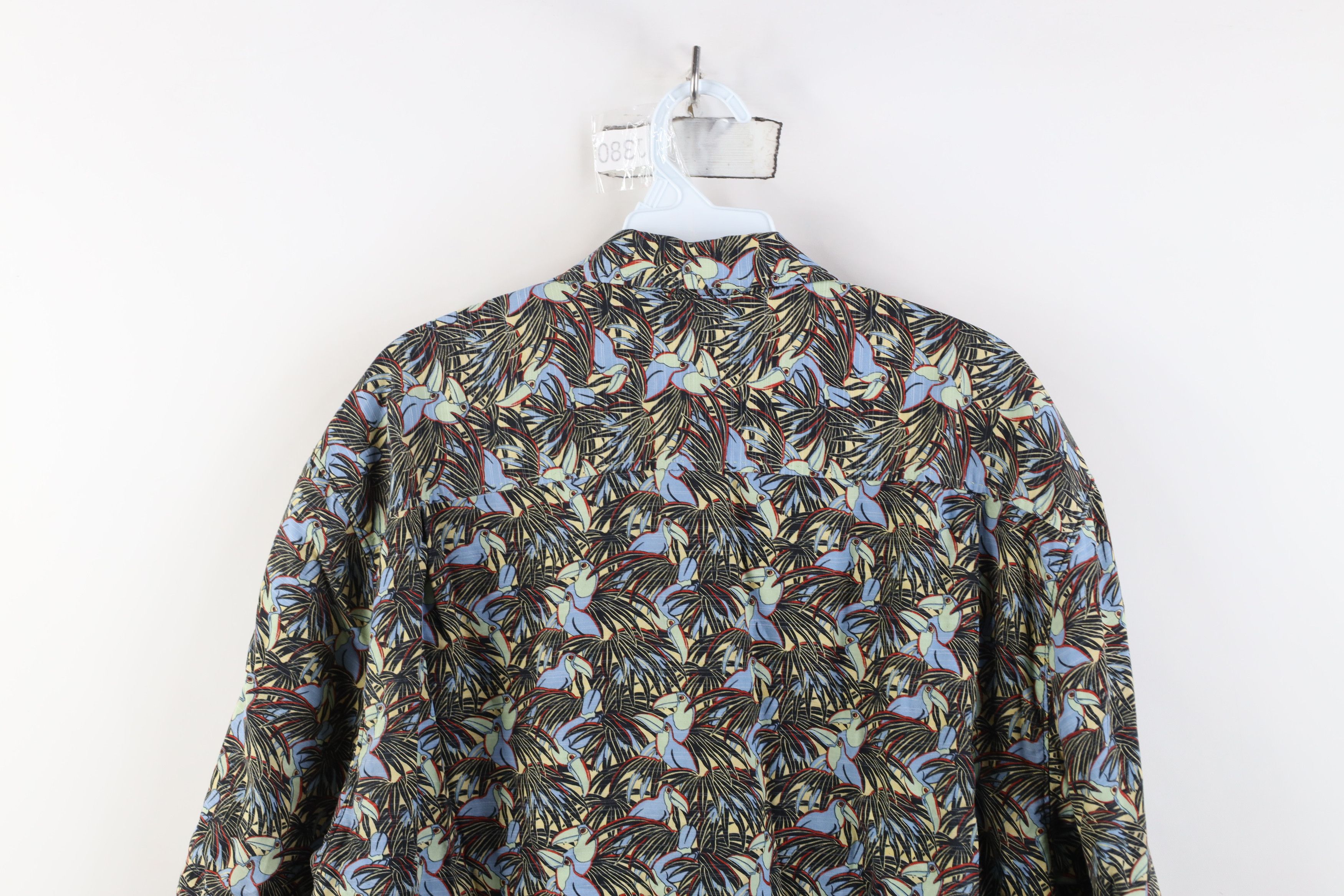 Tommy Bahama Vintage Y2K Tommy Bahama Bird Luau Hawaiian Button Shirt Size US L / EU 52-54 / 3 - 11 Thumbnail