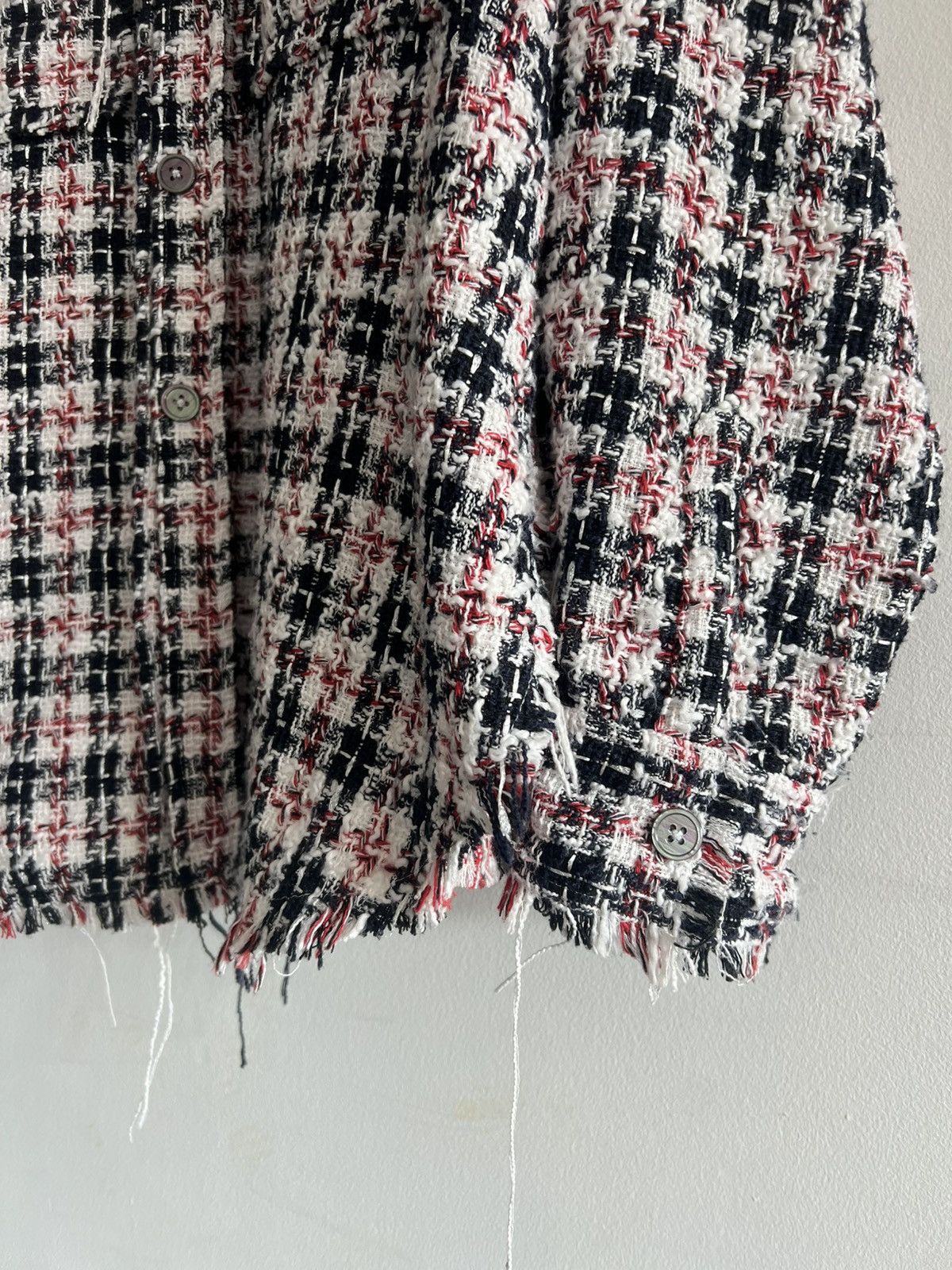 Faith Connexion S Faith Connexion Tweed Overshirt Raw Hem Oversized Shirt Size US S / EU 44-46 / 1 - 7 Thumbnail
