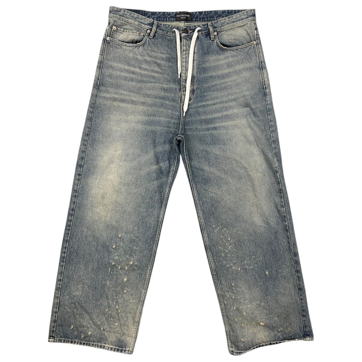 Balenciaga BALENCIAGA 24SS Demna Gvasalia Destroyed Cotton Buggy Pants Size US 30 / EU 46 - 1 Thumbnail
