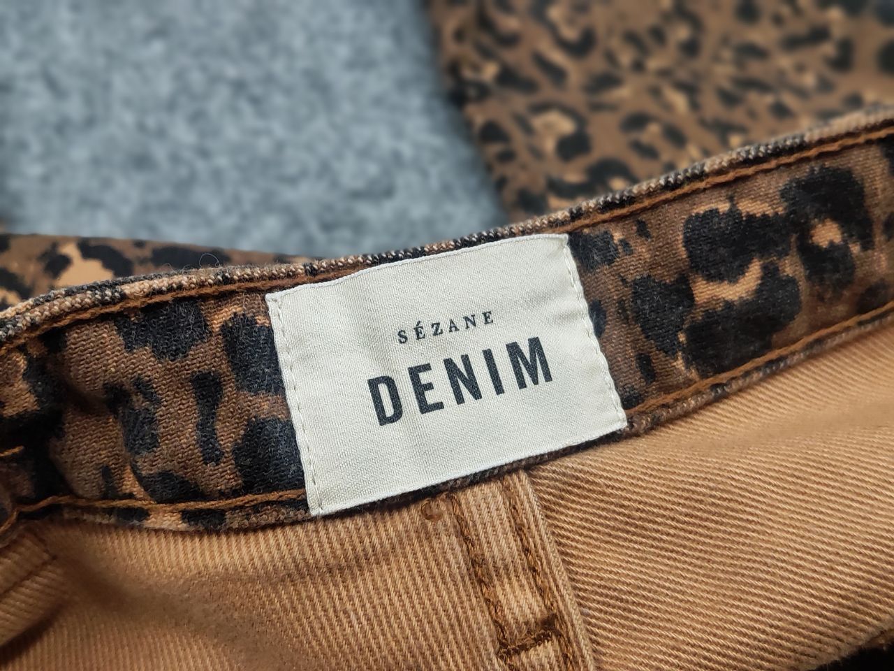Sezane Sezane France Design Art Leopard brown Denim Ankle Jeans Size 27" / US 4 / IT 40 - 15 Thumbnail