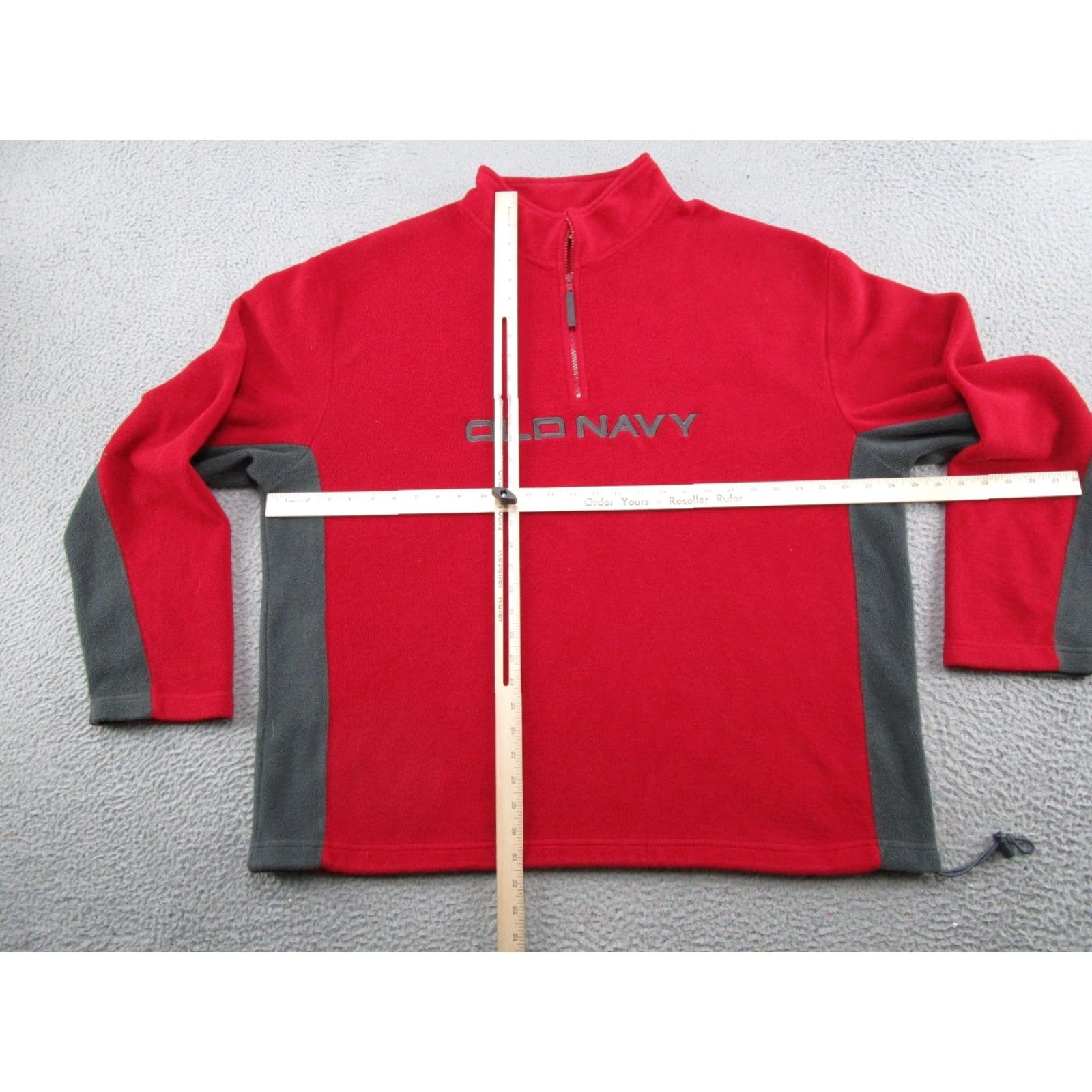 Old Navy VINTAGE Y2K OLD NAVY Spell Out Embroidered 1/4 Zip Fleece Jacket Mens Size 3XL Blue Jacket Embroidered 1/4 Zip Old Navy Mens 3XL Blue Fleece Jacket Size US XXL / EU 58 / 5 - 4 Thumbnail