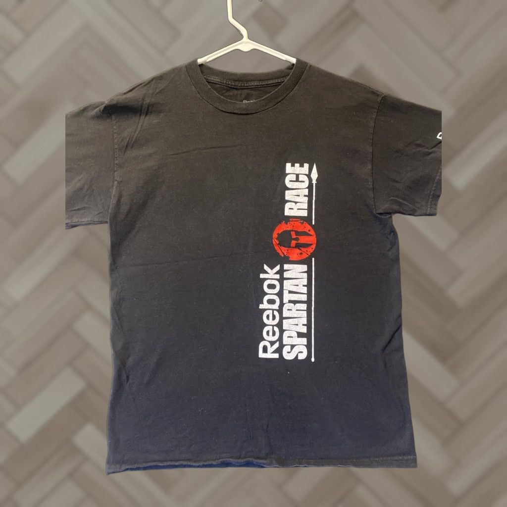Reebok VINTAGE Reebok Spartan Race Finisher T-Shirt Adult Medium Black Graphic Tee Mens Size US M / EU 48-50 / 2 - 1 Thumbnail