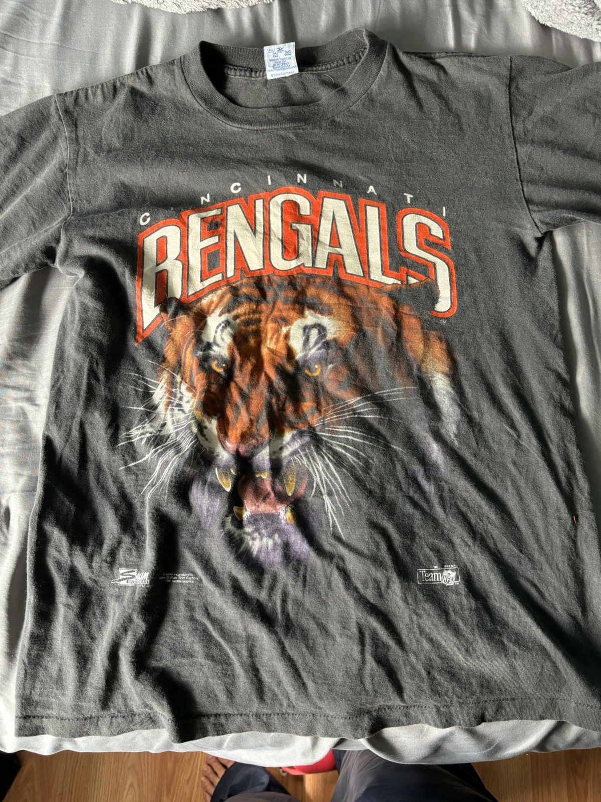 NFL × Salem Sportswear 1992 Cincinnati Bengals Big Face Tee Size US M / EU 48-50 / 2 - 1 Thumbnail