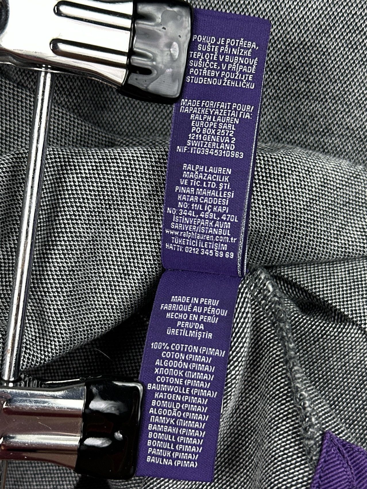 Ralph Lauren Purple Label Ralph Lauren Purple Label Gray Polo T-Shirt Old Money Style Size US M / EU 48-50 / 2 - 11 Thumbnail