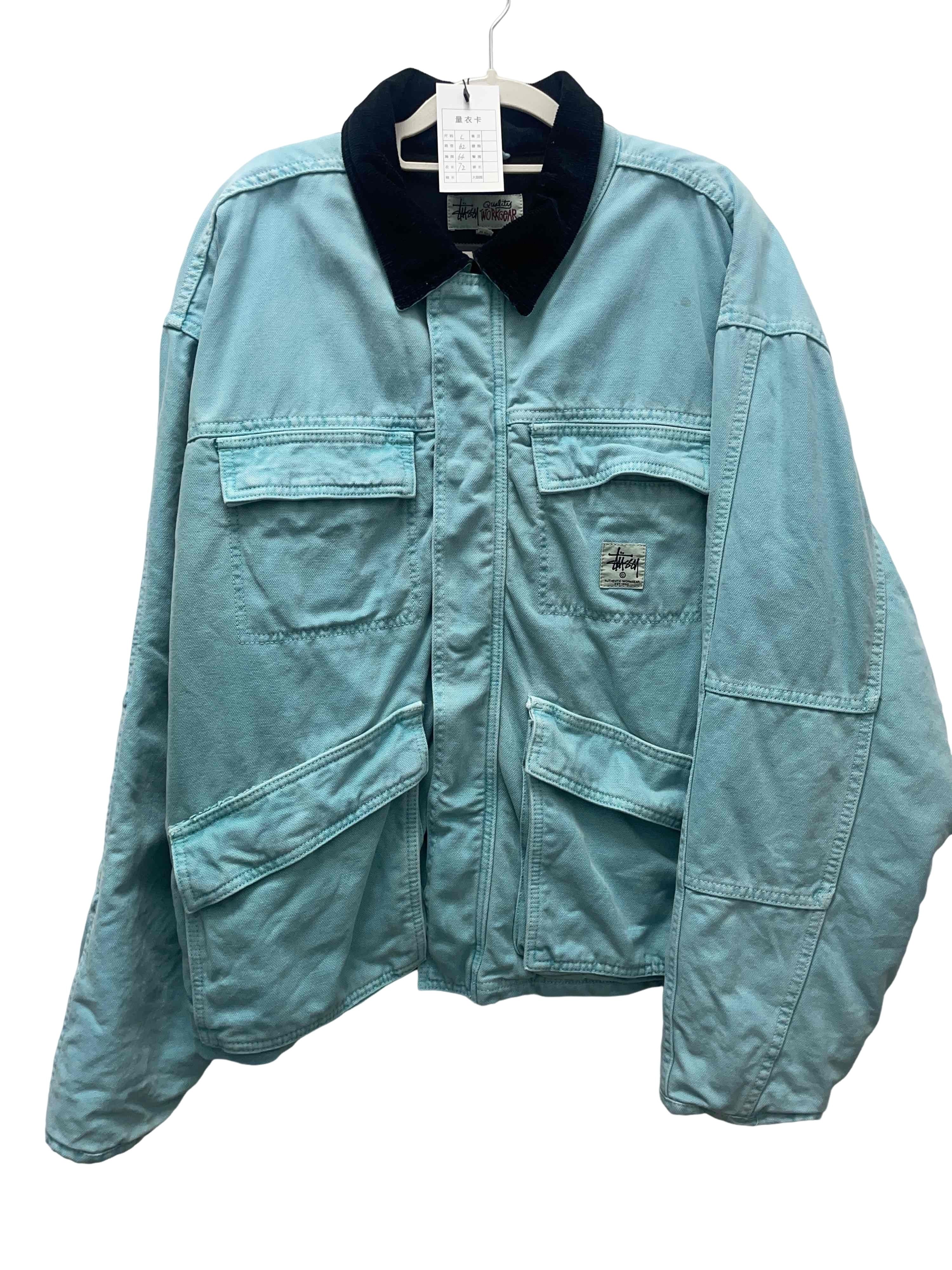 Stussy Vintage Stussy wool pea coat jacket size L | Grailed