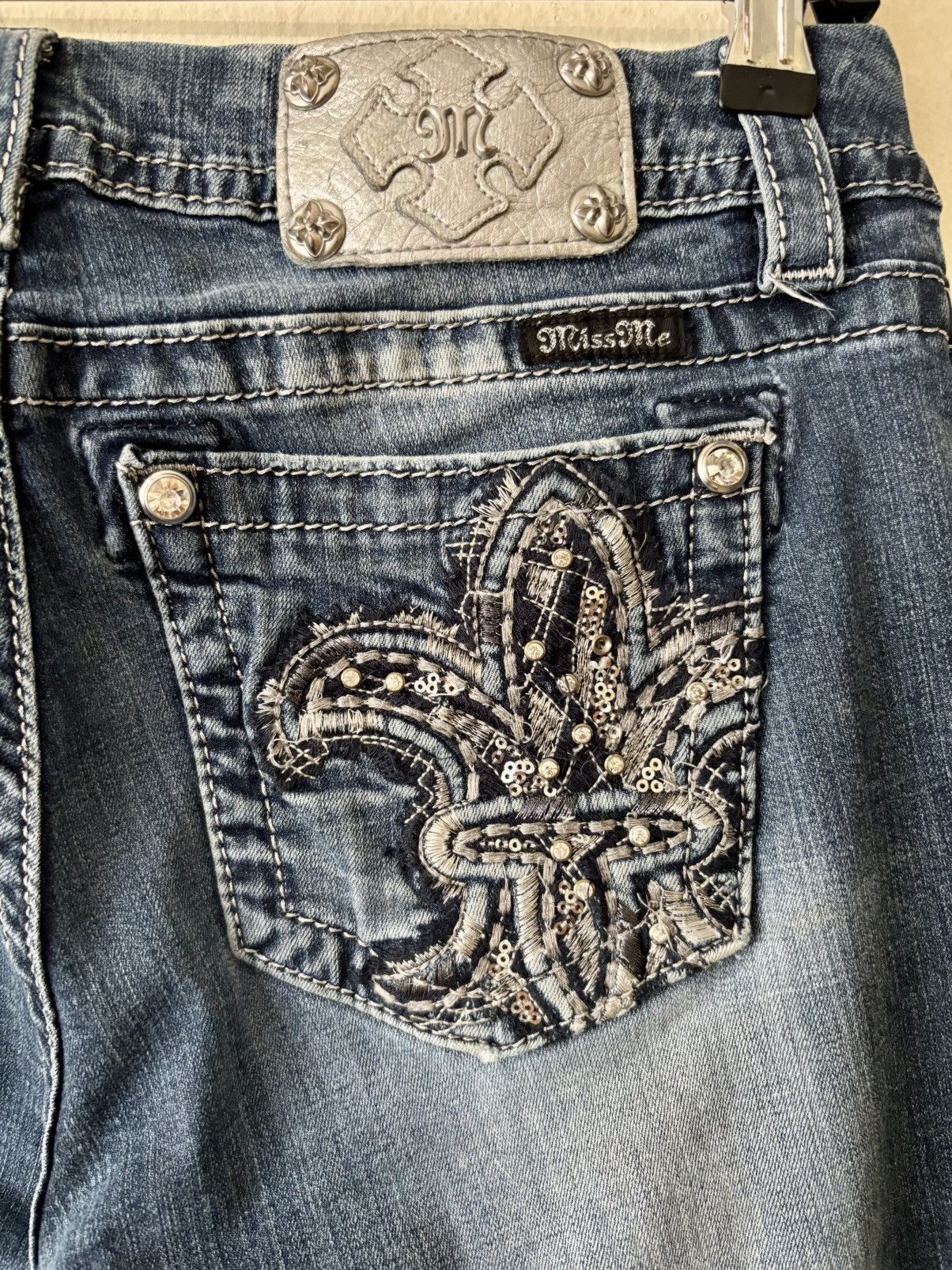 Miss Me Y2K Miss Me Mid Rise Easy Bootcut Jeans Size 31" - 3 Thumbnail