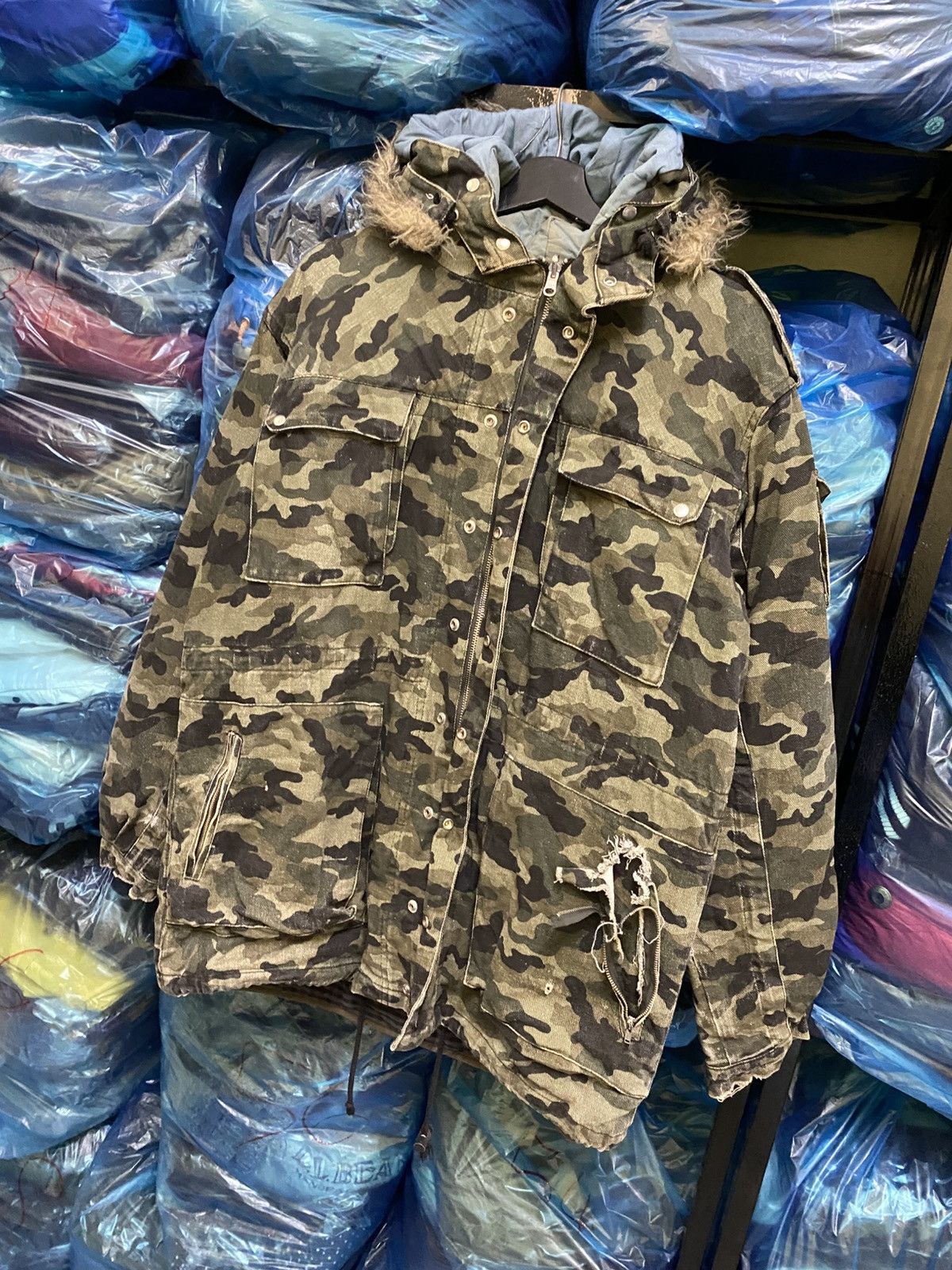 Henrik Vibskov Henrik Vibskov Camouflage M-65 Style Fishtail Parka Jacket Size US M / EU 48-50 / 2 - 4 Thumbnail