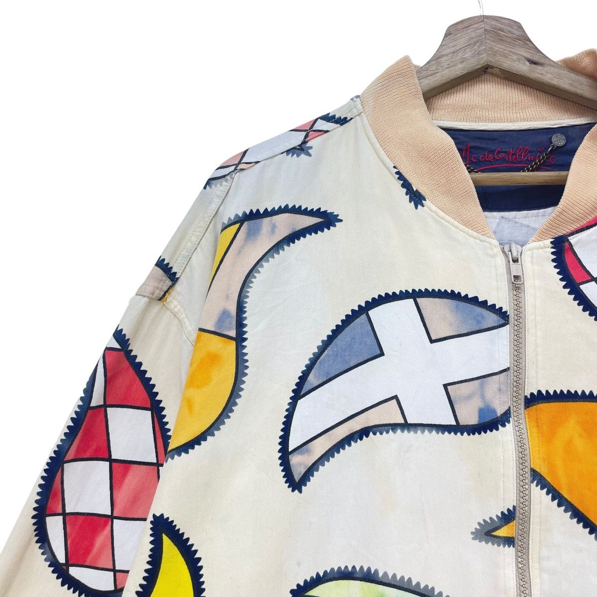 Jean Charles De Castelbajac × Vintage 💥Vtg Castelbajec Euro Paisley Nation Flag Bomber Jacket Size US XL / EU 56 / 4 - 3 Thumbnail