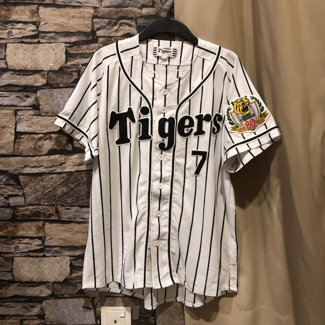 Mizuno Hanshin Tigers Nishikawa 7 Mizuno Baseball Jersey Japan Size US S / EU 44-46 / 1 - 2 Thumbnail