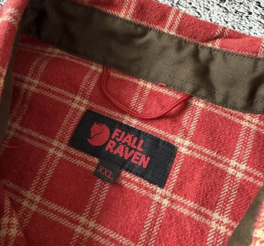 Fjallraven × Vintage Vintage Fjällräven Checkered Flannel Shirt Red XXL Size US XXL / EU 58 / 5 - 8 Thumbnail