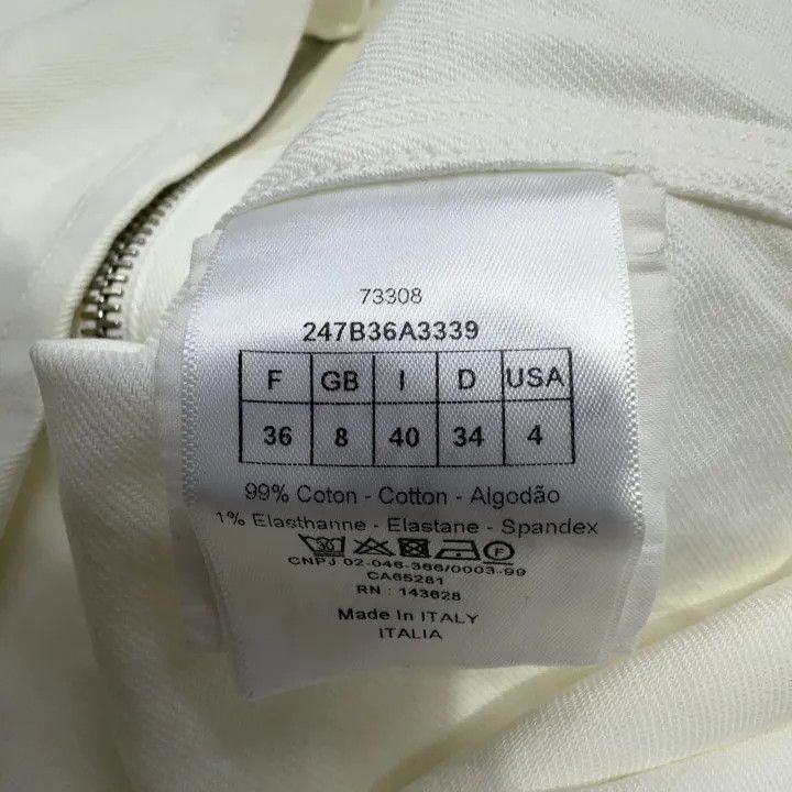 Dior Dior Casual White Short Sleeve Shirt 0079-2507 Size S / US 4 / IT 40 - 3 Thumbnail