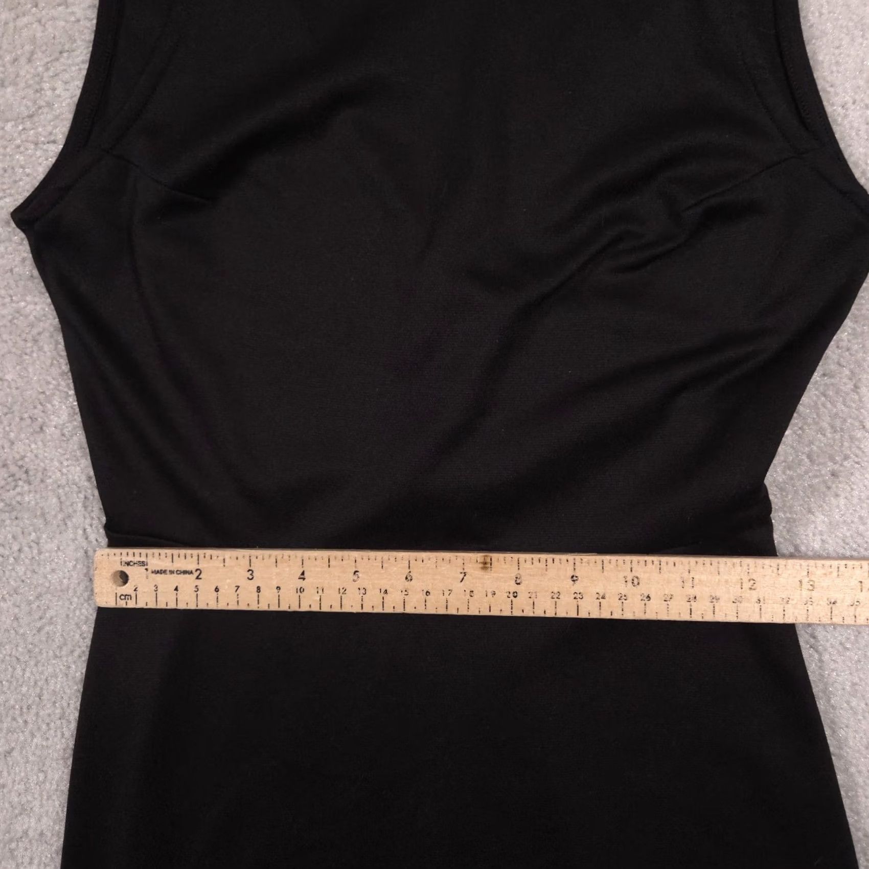 H&M Divided by H&M Black Solid Fit & Flare Strappy Sleeveless Short Dress Womens 8 Size 30" / US 8 / IT 44 - 7 Thumbnail