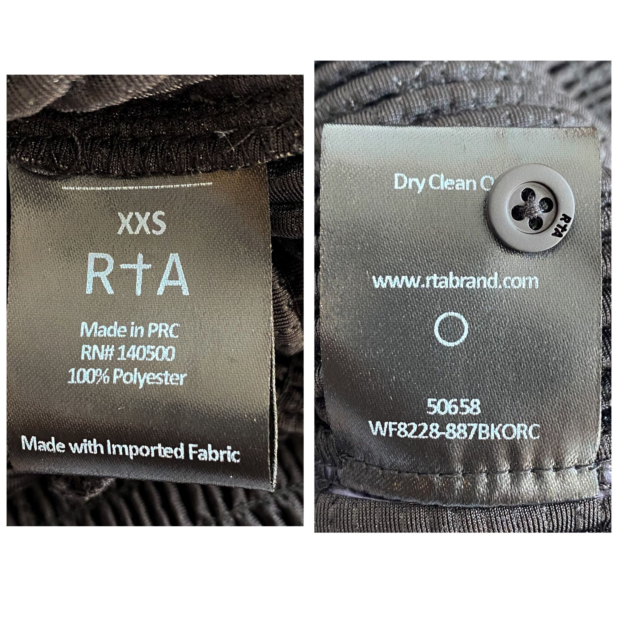 Rta RtA Pippa Black Sequin Long-Sleeve Top Size XXS, New with t Size XXS / US 00 / IT 34 - 4 Thumbnail