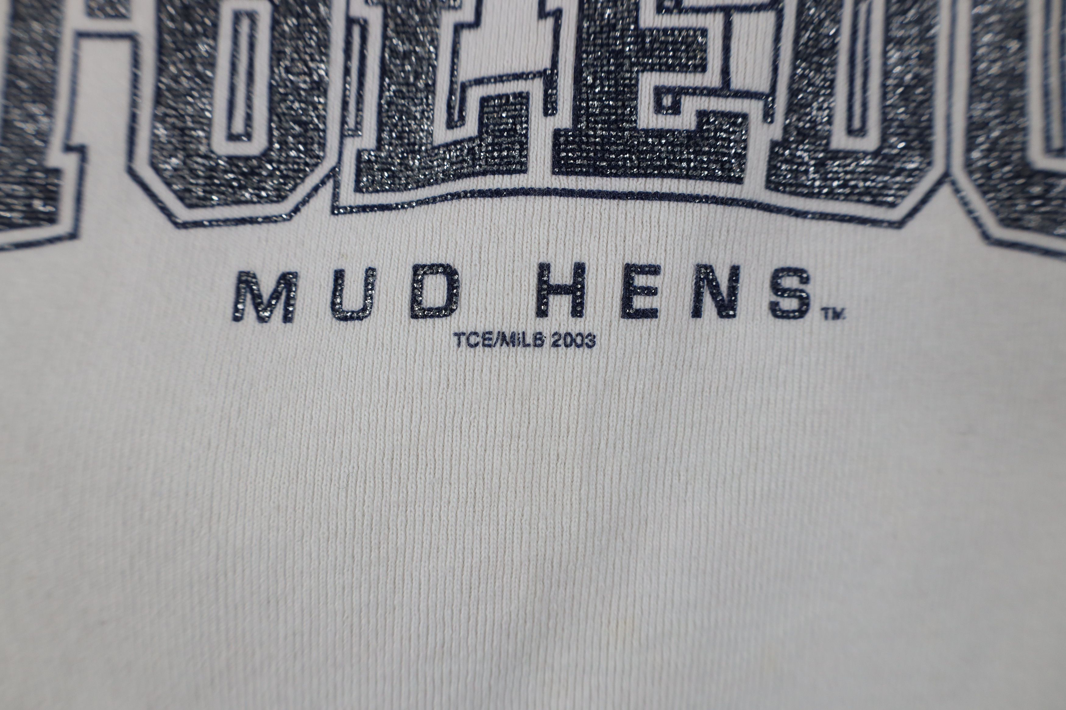 Vintage Vintage Y2K 2003 Baseball Ribbed Knit Cropped T-Shirt USA Size XL / US 12-14 / IT 48-50 - 5 Thumbnail