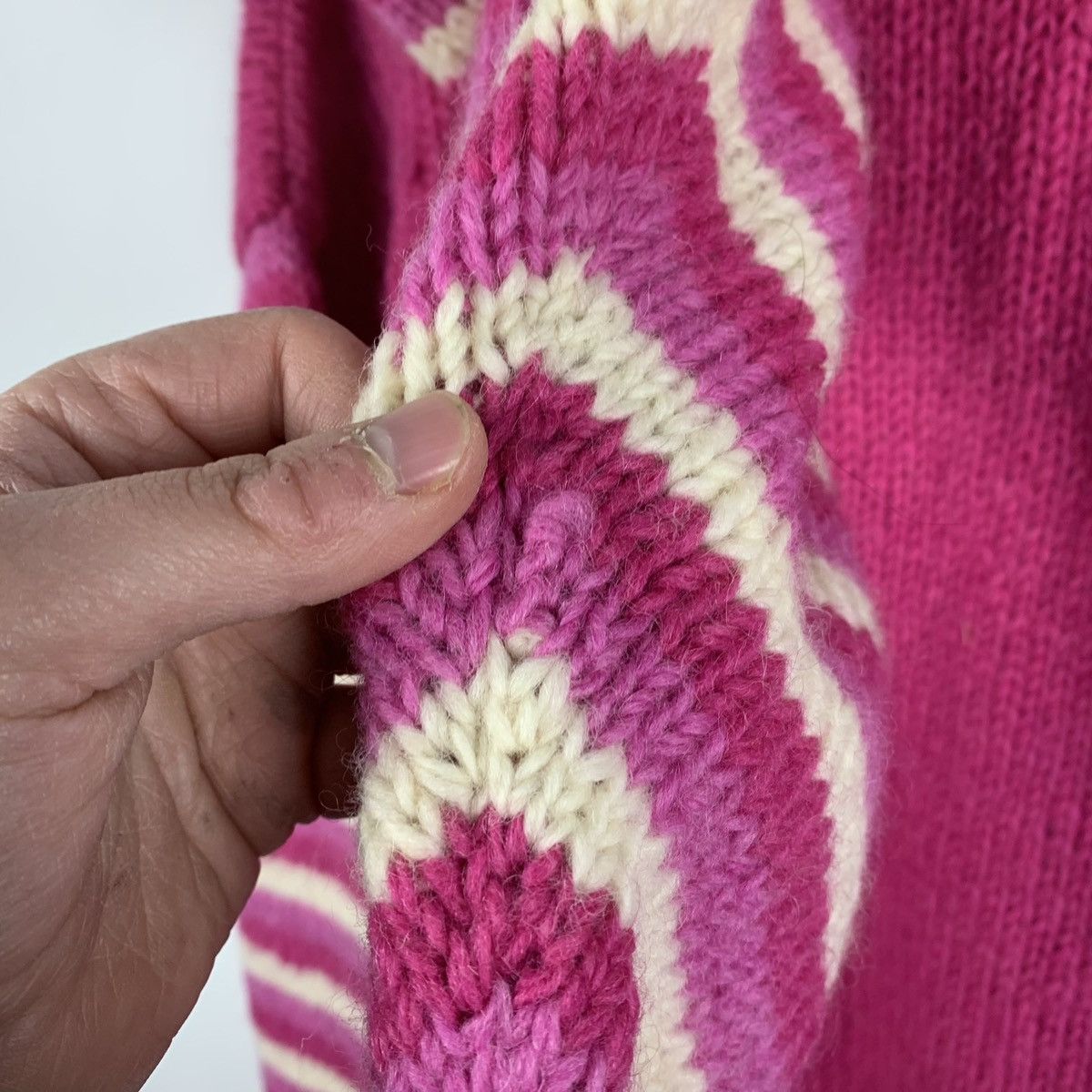 Other Vintage Y2K Pachamama Hand Knit Wool Jacket Full Zip OneSize Size US XXL / EU 58 / 5 - 22 Thumbnail
