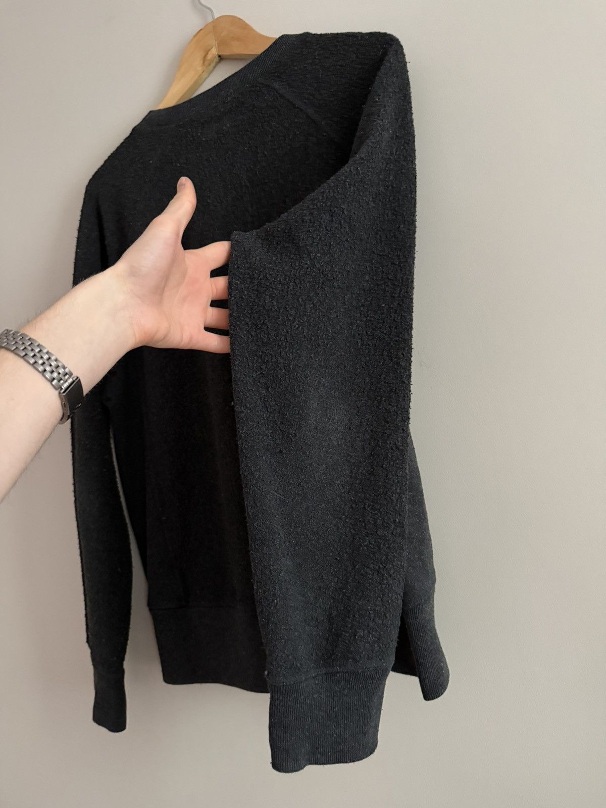 Acne Studios Acne Studios Black Minimalist Crewneck Sweatshirt Size US M / EU 48-50 / 2 - 7 Thumbnail