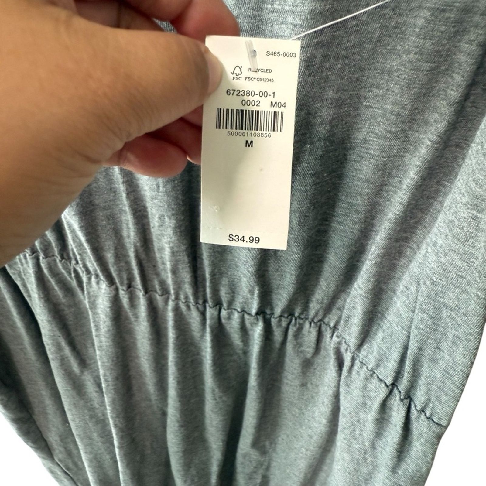 Old Navy Old Navy Heathered Knit Elastic Waist Maxi Dress Gray Size M Size M / US 6-8 / IT 42-44 - 6 Thumbnail