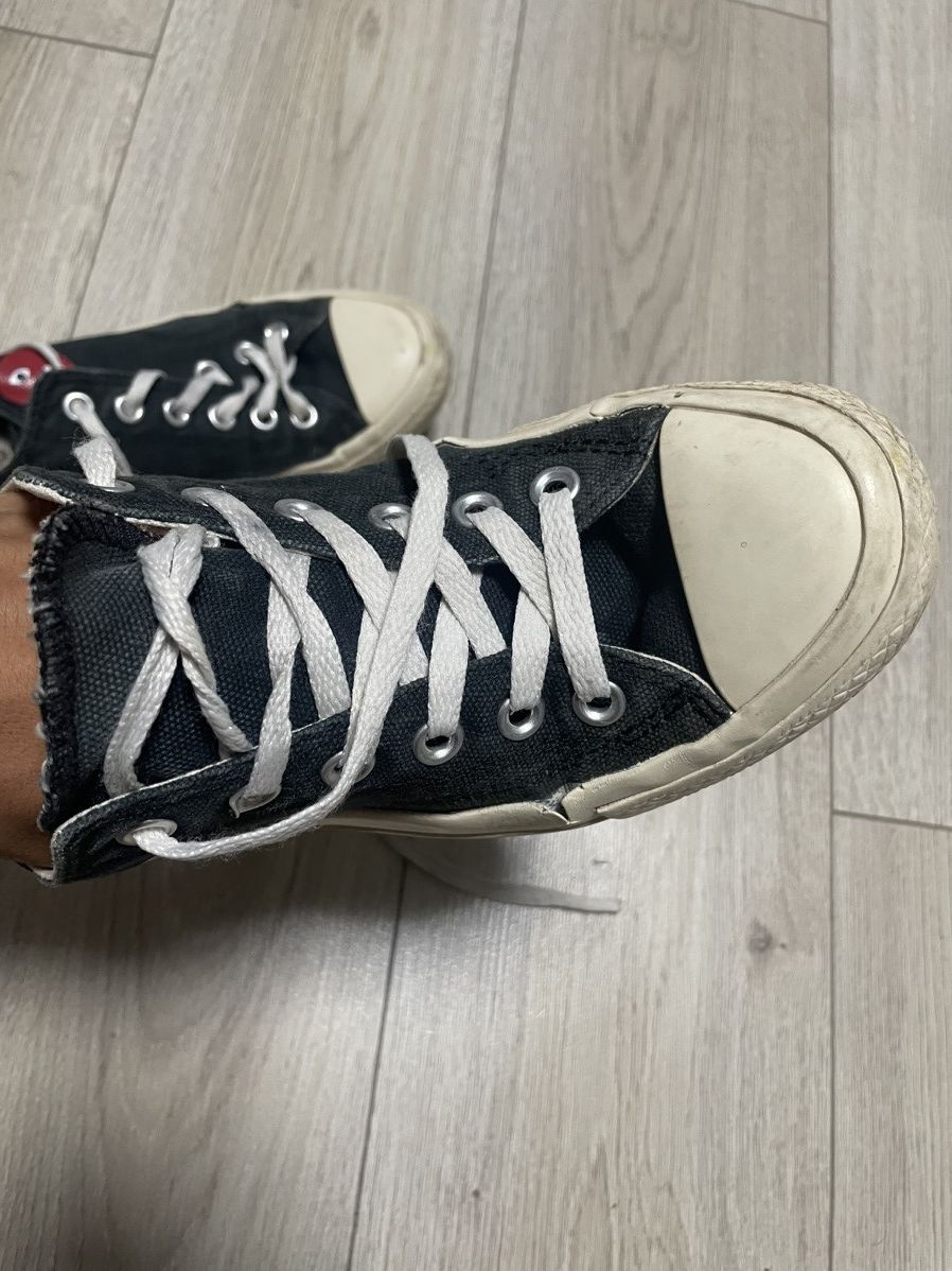 Comme des Garcons Comme des Garçons x Converse Play Black Low Sneakers US 6 Size US 6 / EU 39 - 6 Thumbnail
