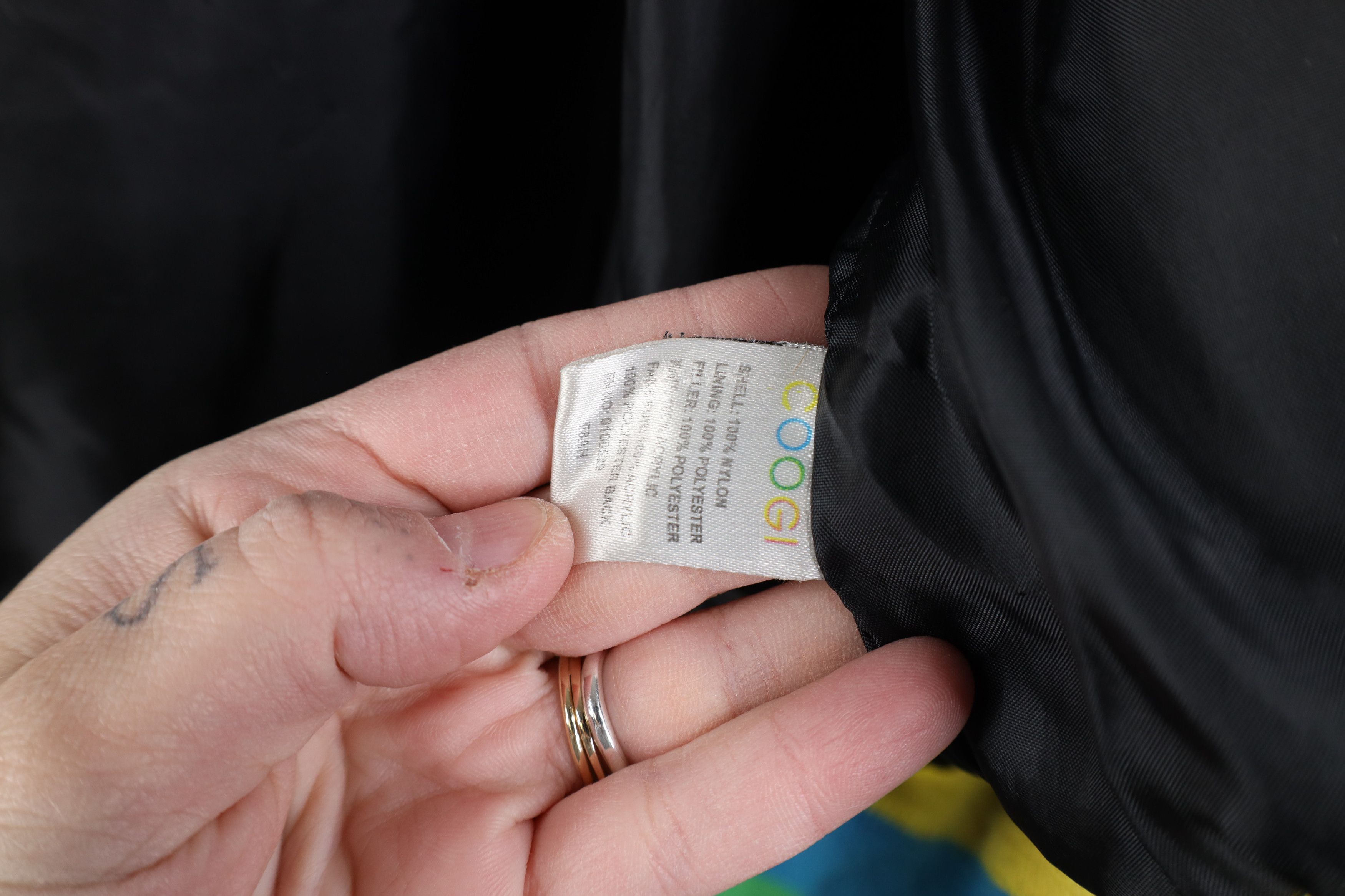 Vintage Vintage 90s Y2K Coogi Cropped Rainbow Hooded Puffer Jacket Size XXL / US 16-18 / IT 52-54 - 11 Thumbnail