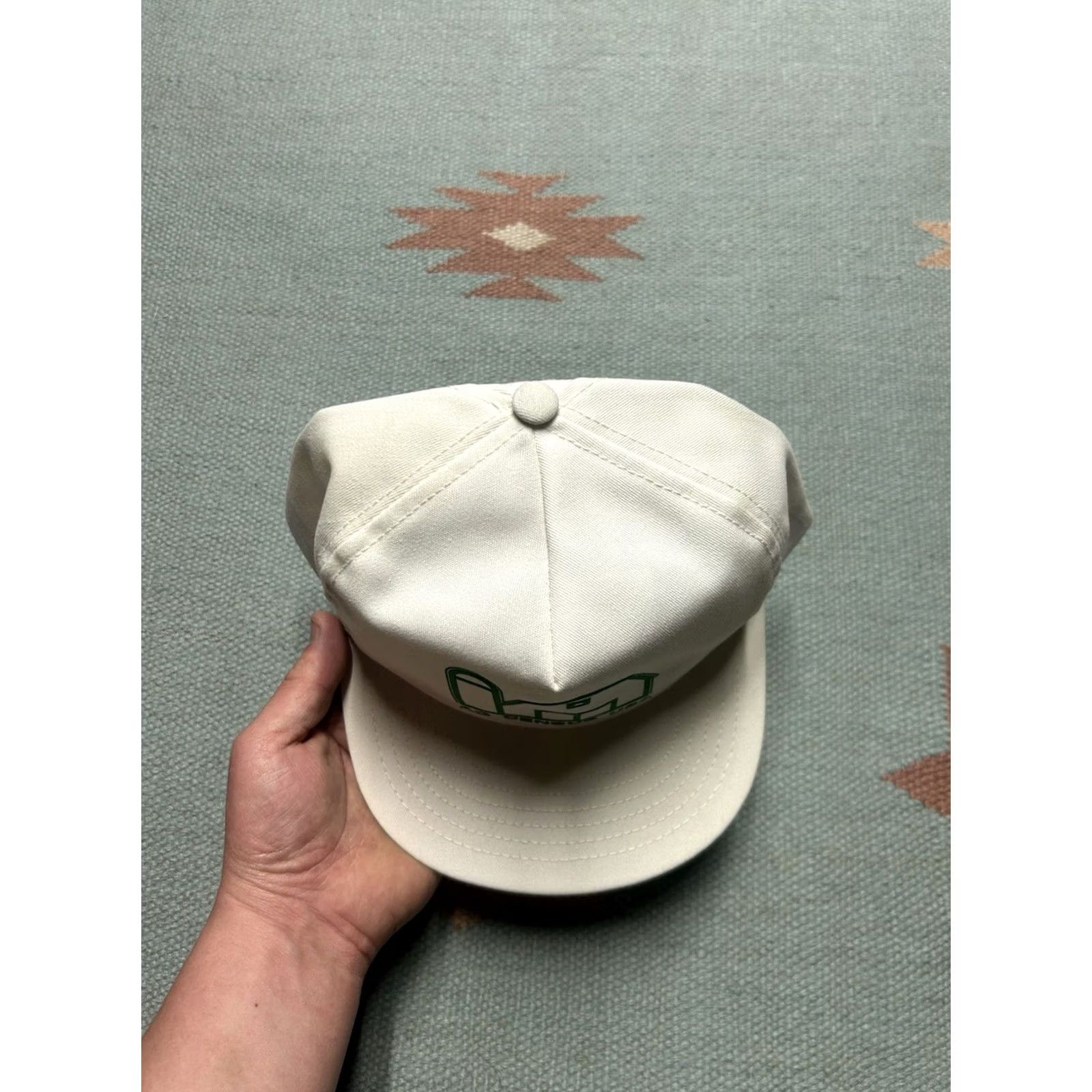 Vintage VINTAGE Snapback Hat Cap USA Ag census farm feed made in USA Men Adjustable White 80s 90s Size ONE SIZE - 3 Thumbnail