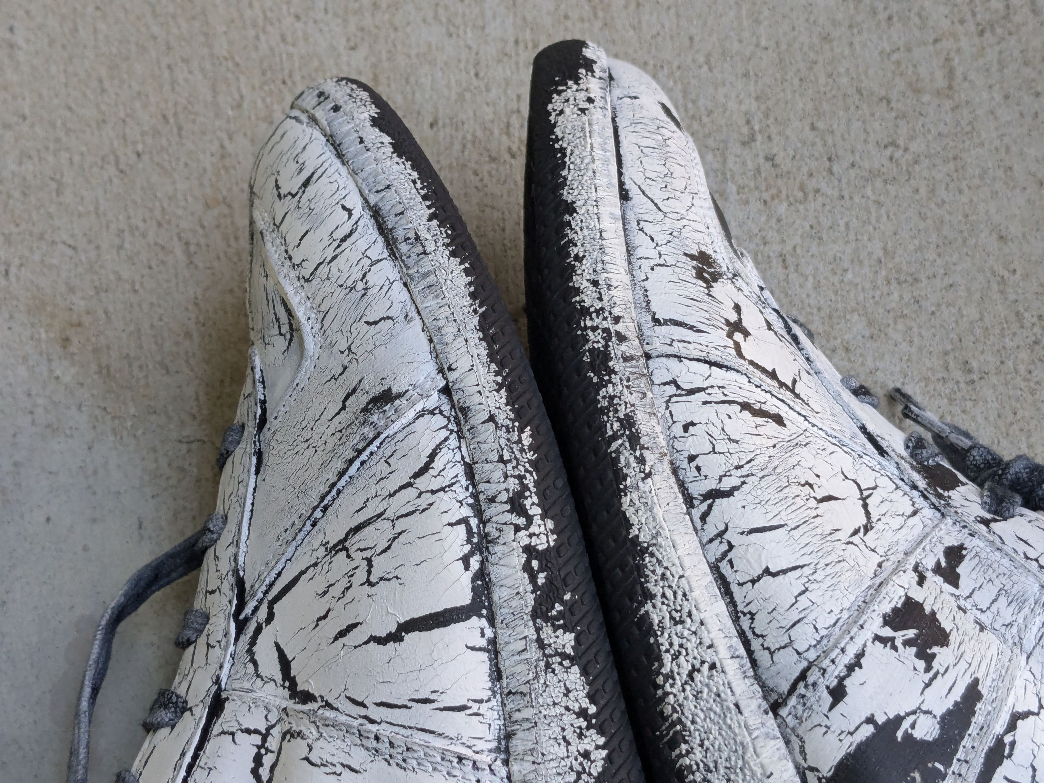 Maison Margiela Maison Margiela GAT White 8 41 Paint Low Tops Black Leather Size US 8 / EU 41 - 10 Thumbnail