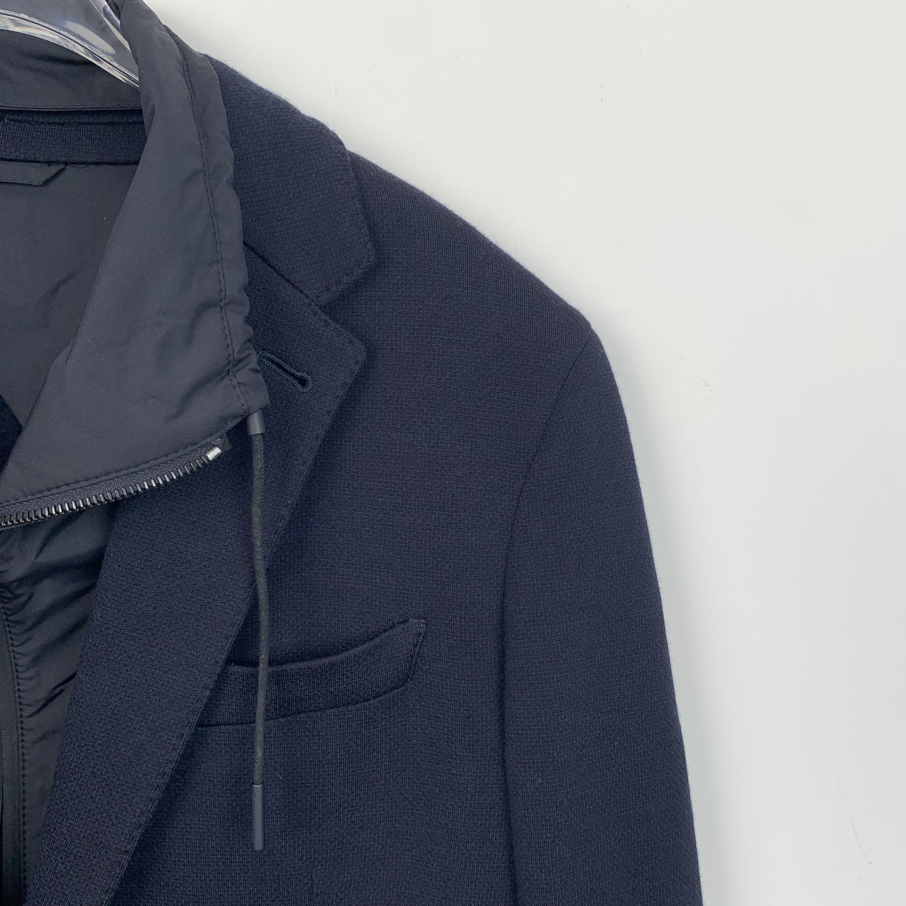 Ermenegildo Zegna Zegna Navy Wool Knit Blazer (Size L) Size 50L - 5 Thumbnail