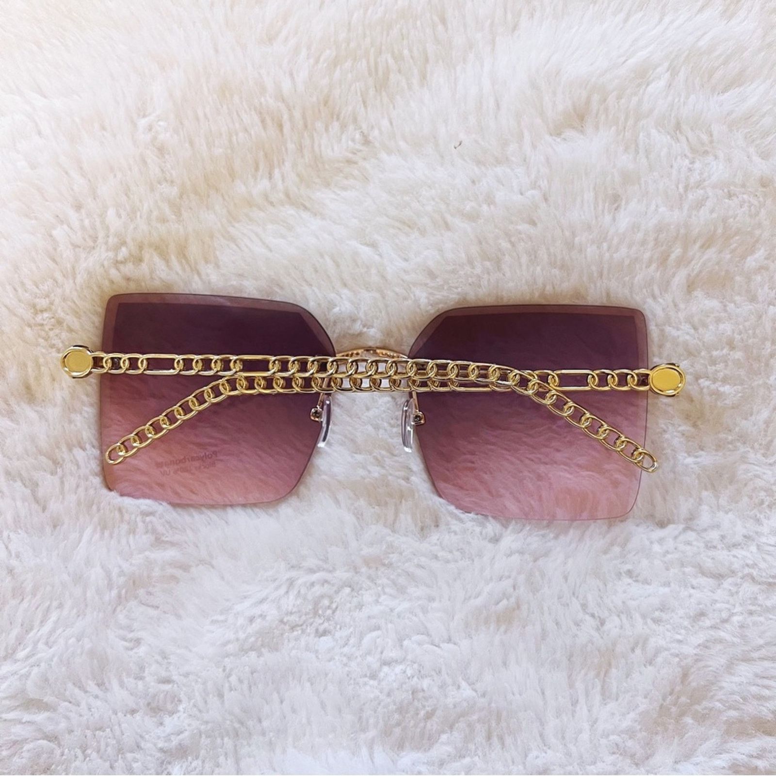 Other Skyla Light Purple Square Oversized Sunglasses Size ONE SIZE - 12 Thumbnail