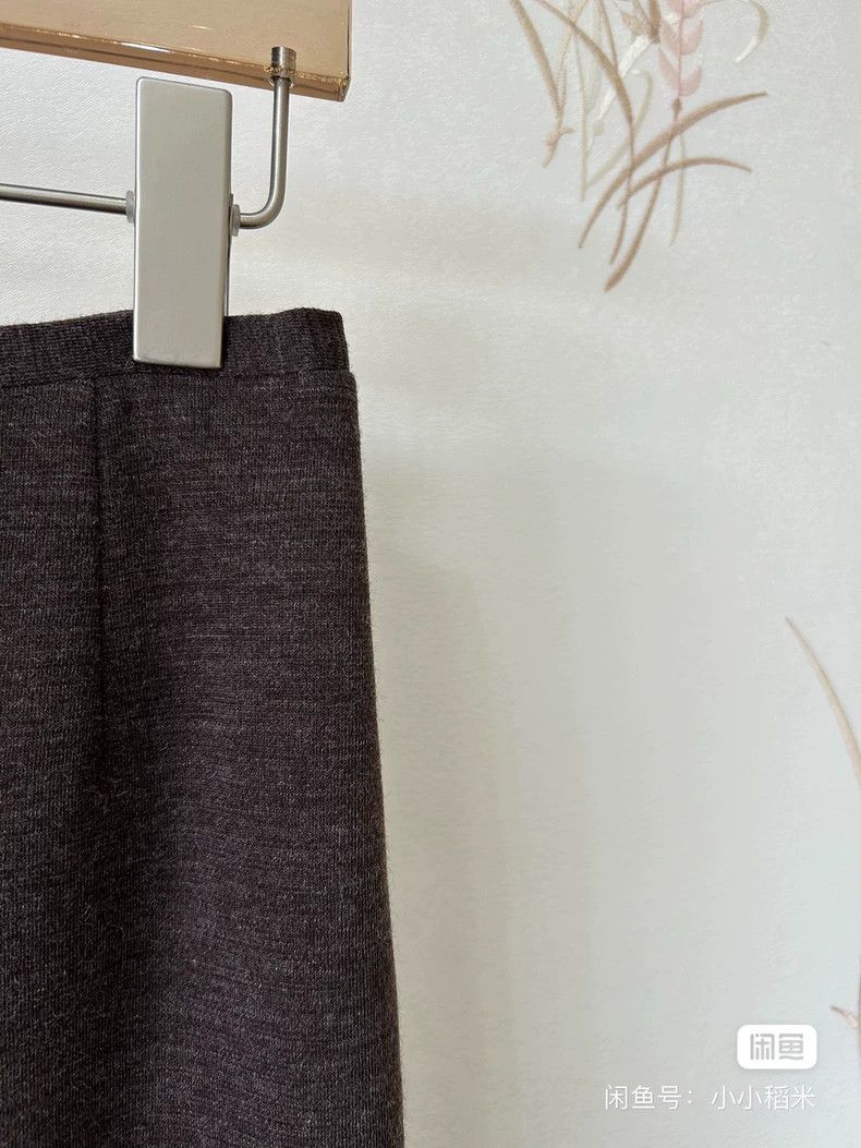 Loro Piana LORO PIANA Greenish pink cashmere skirt Size 26" / US 2 / IT 38 - 7 Thumbnail