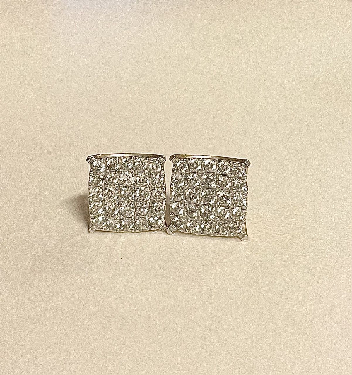 Jewelry 1-1/2 CT. T.W. Composite Diamond Stud Earrings in 10K Gold Size ONE SIZE - 3 Thumbnail
