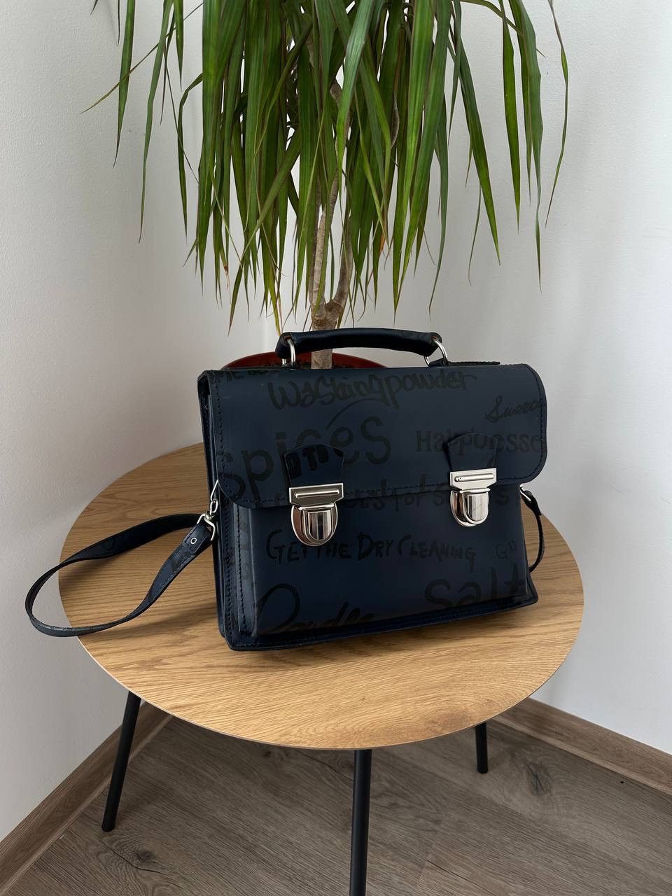 Comme des Garcons Vintage Comme des Garçons Black Graffiti Satchel Bag Rare Size ONE SIZE - 4 Thumbnail