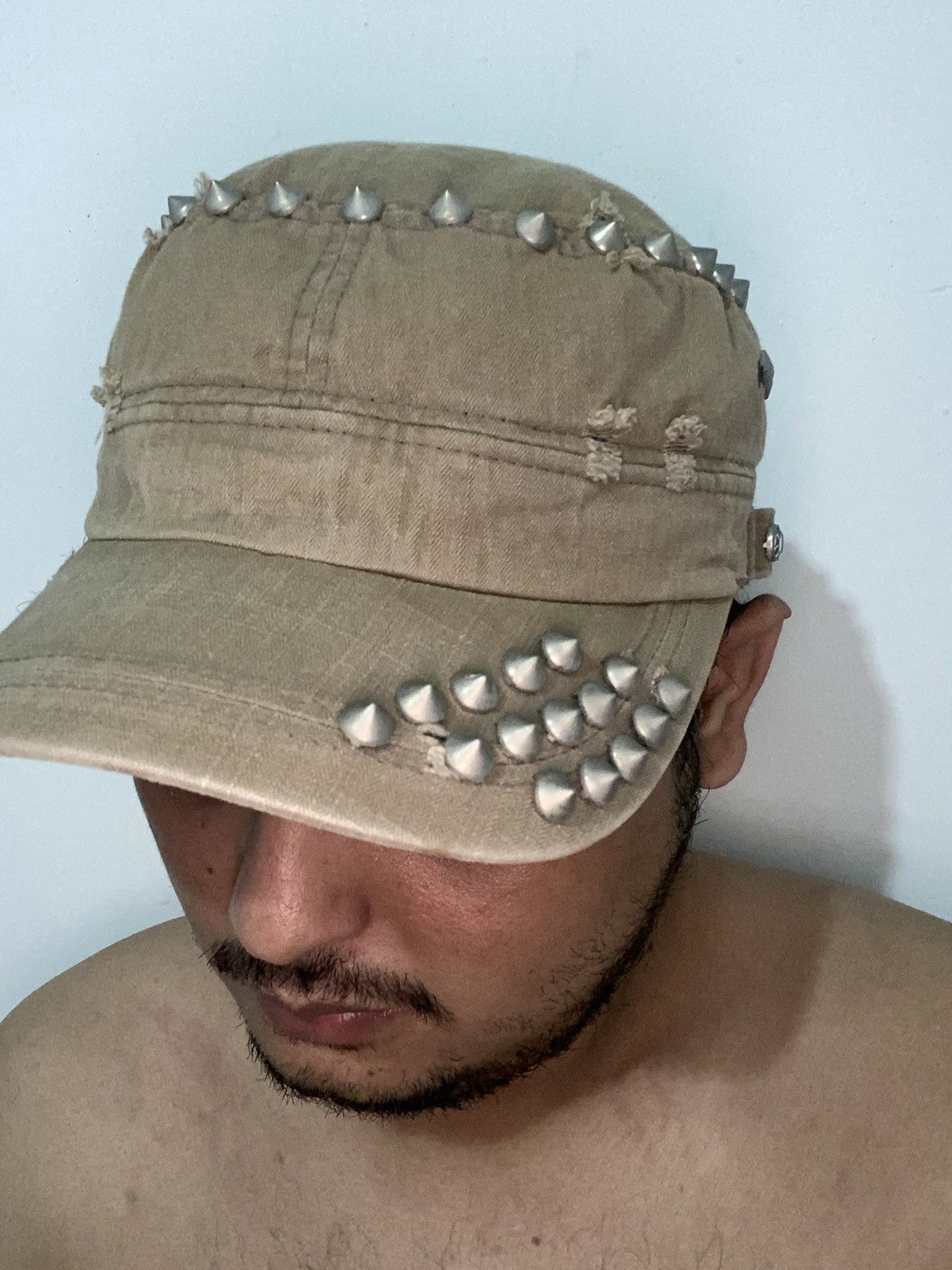 If Six Was Nine × Japanese Brand × Le Grande Bleu (L.G.B.) 💸BINDINGOFFER💸 studed punk cadet hat ifsixwasnine styled Size ONE SIZE - 7 Thumbnail
