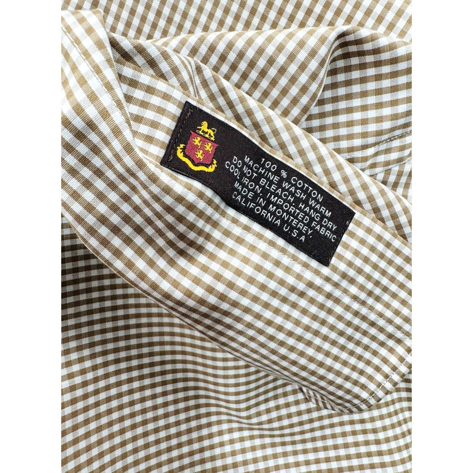 Robert Talbott Robert Talbott Shirt Mens 19 / 38 Brown Bespoke NEW TAGS Big Tall Check Plaid Size US XXL / EU 58 / 5 - 7 Thumbnail
