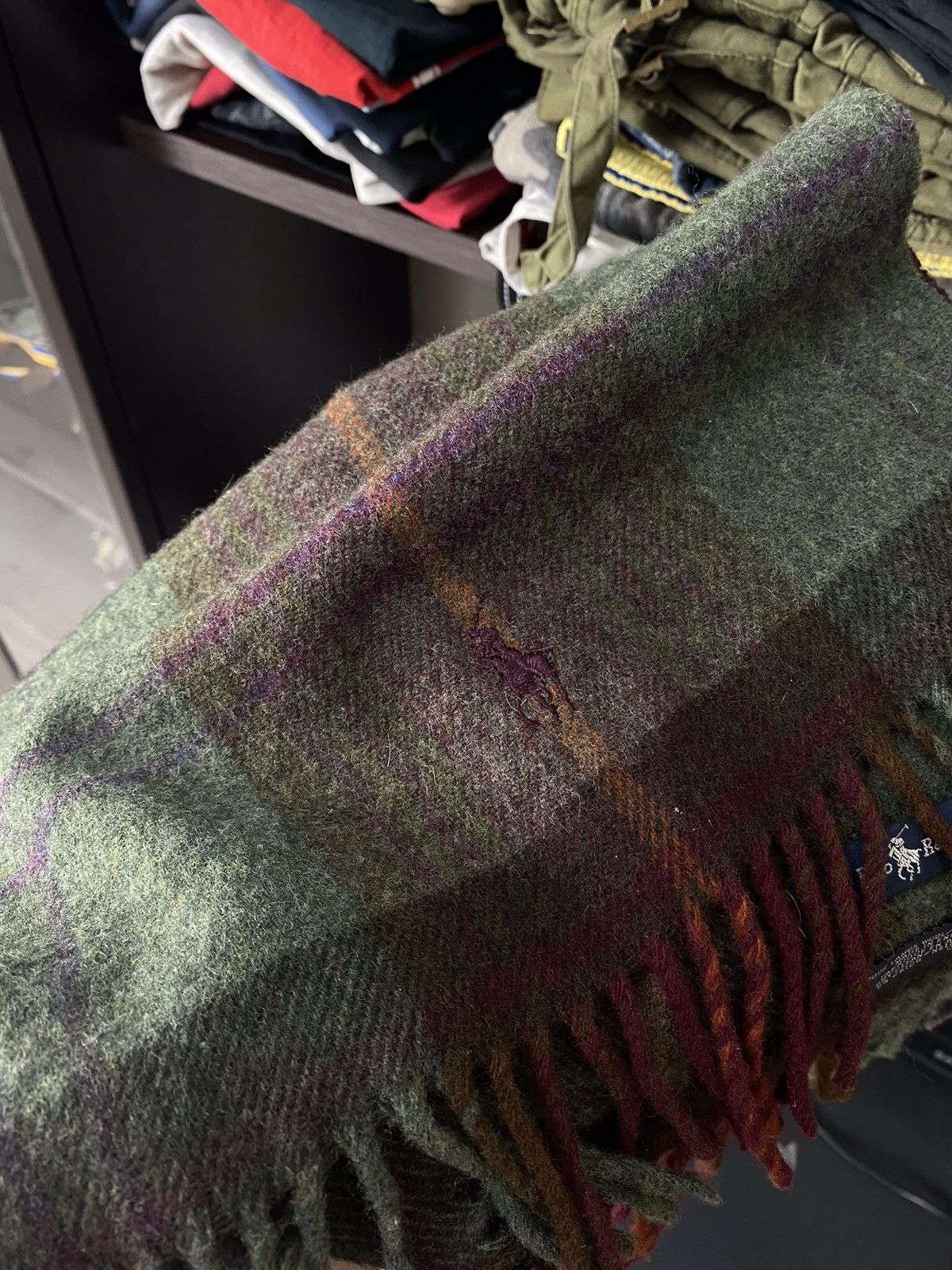 Polo Ralph Lauren × Vintage Vintage Polo Ralph Lauren Lamb Wool Scarves Size ONE SIZE - 3 Thumbnail